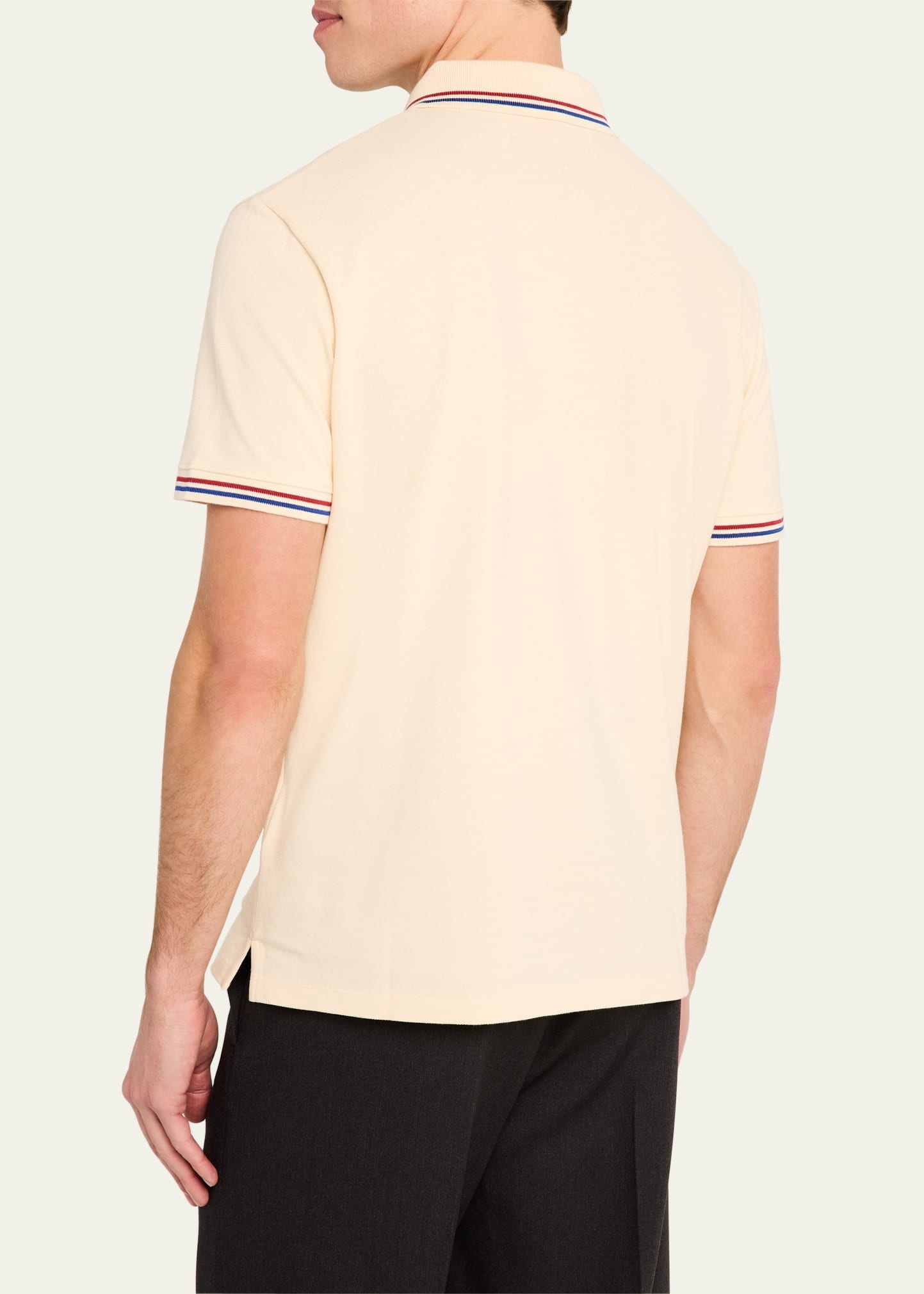 Men's Contrast-Tip Pique Polo Shirt - 3