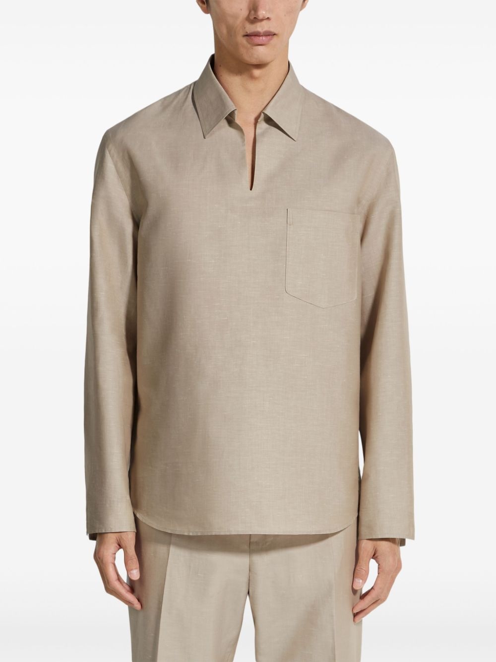 crossover polo shirt - 3