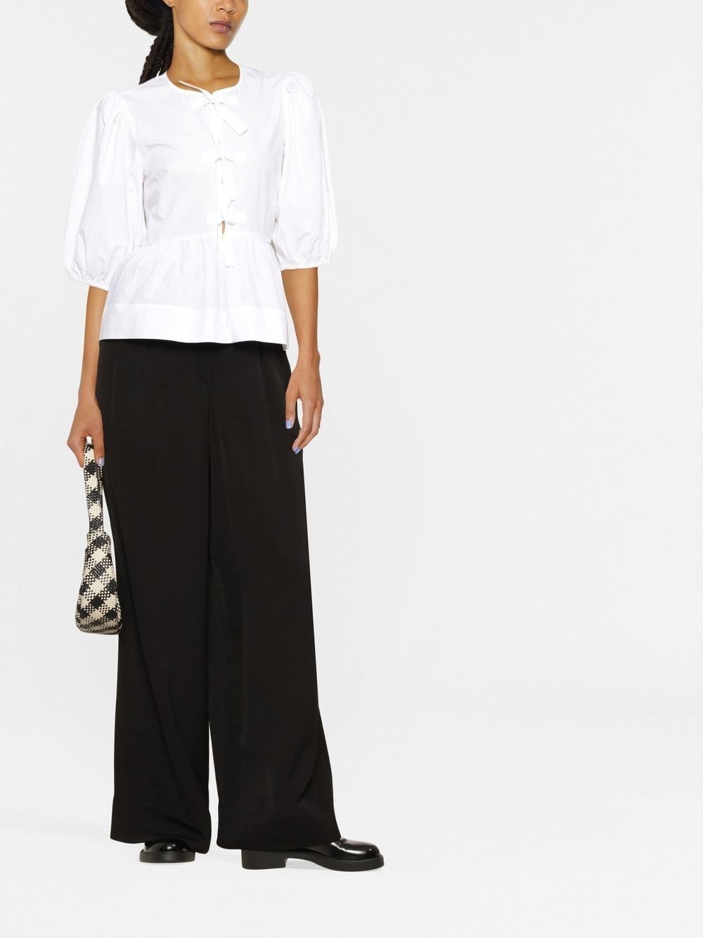 Cotton peplum top - 2