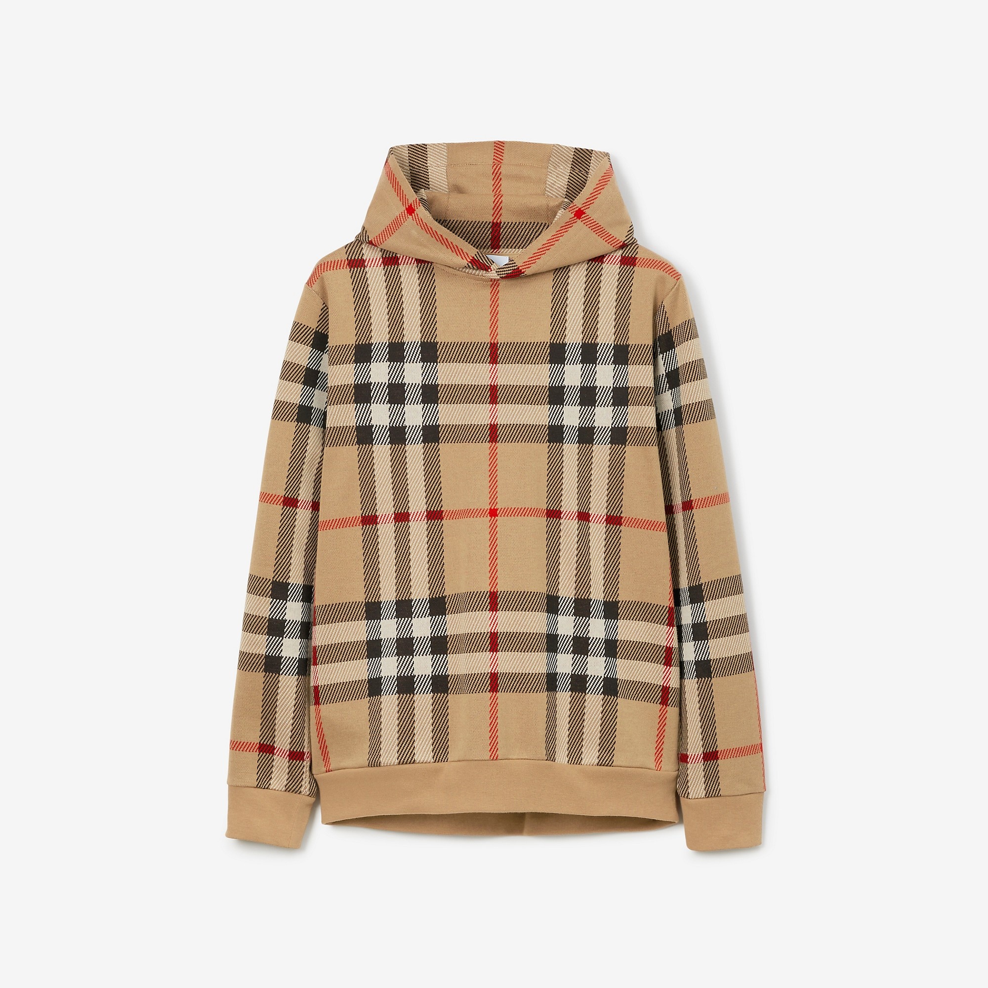 Burberry Check Cotton Jacquard Hoodie REVERSIBLE