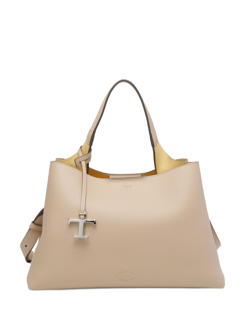 medium leather tote bag 1