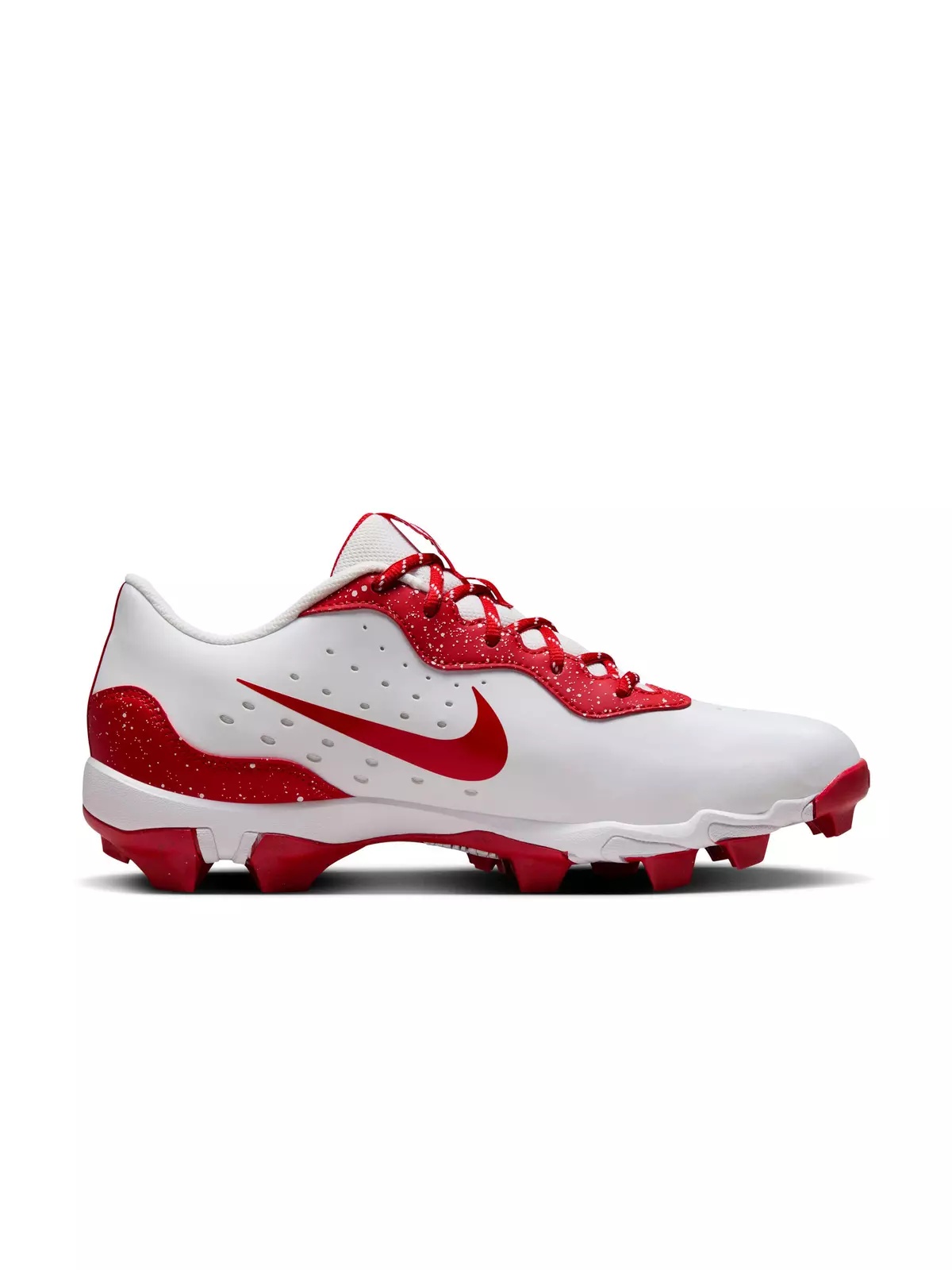 Alpha Huarache 4 Keystone "White/University Red" Men's Baseball Cleat - 1