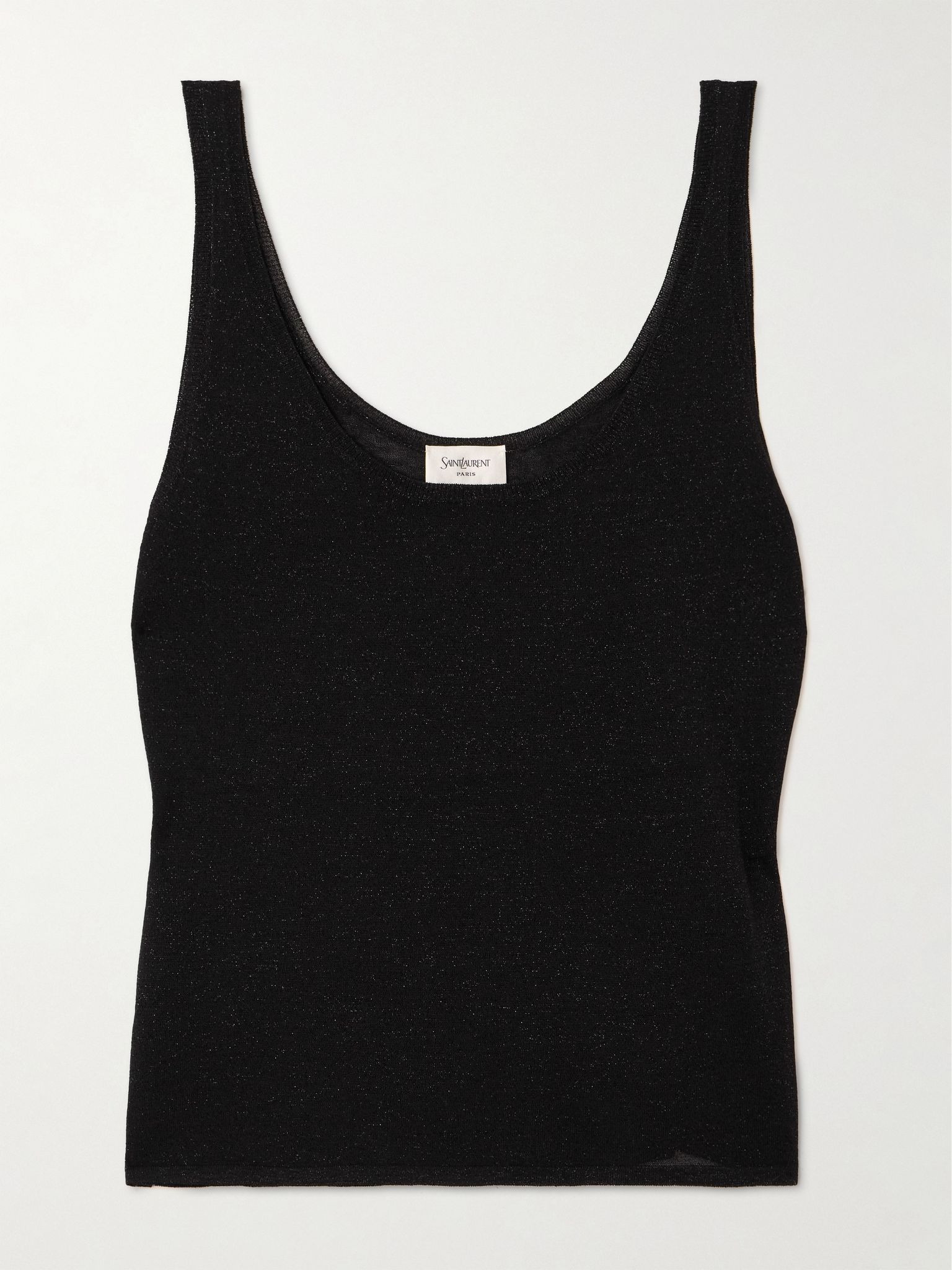 Metallic knitted tank Black - 1
