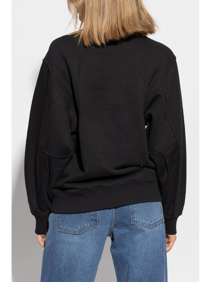 logo embroidered crew neck sweater 4