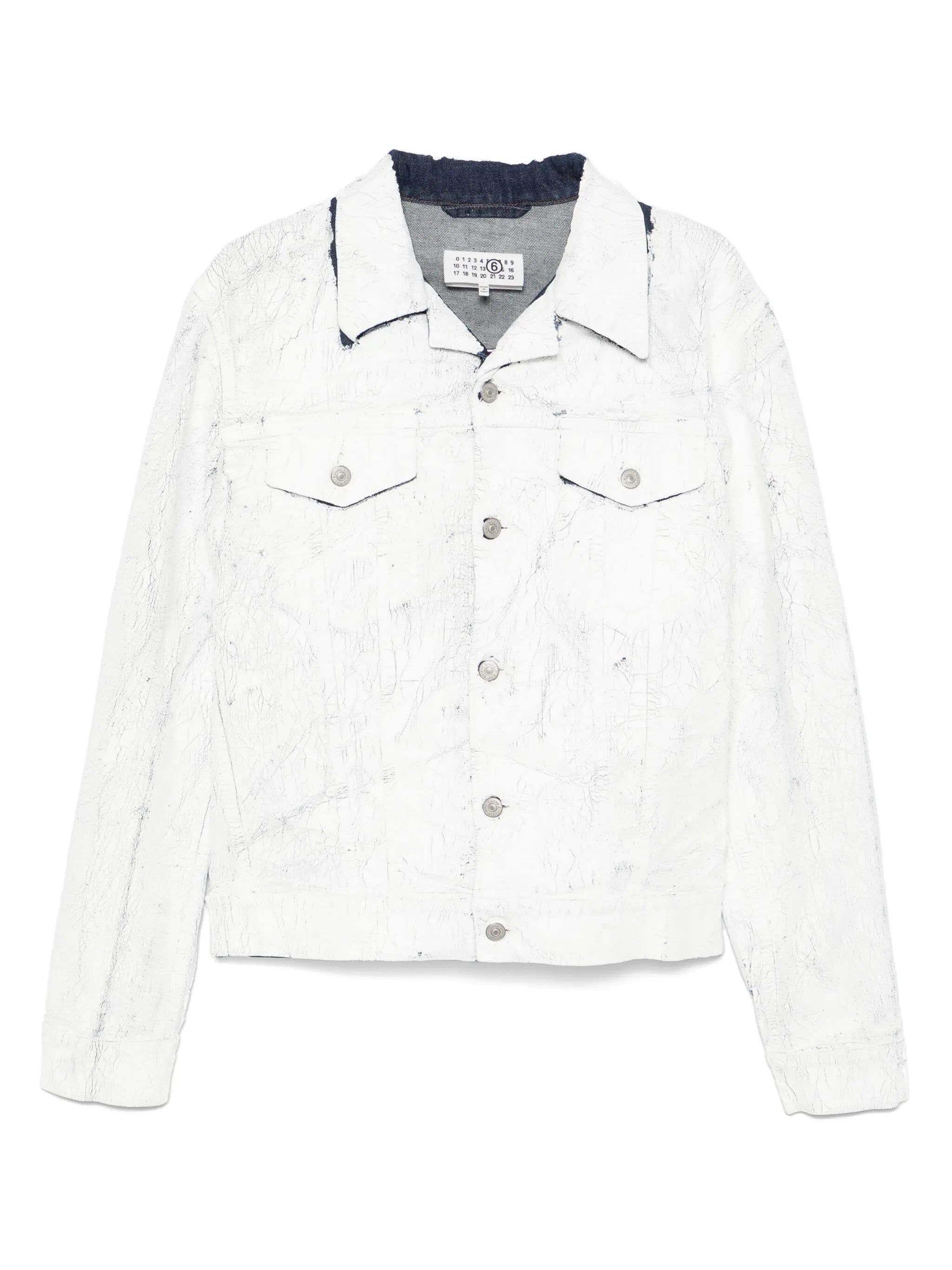Coated Denim Jacket - 1