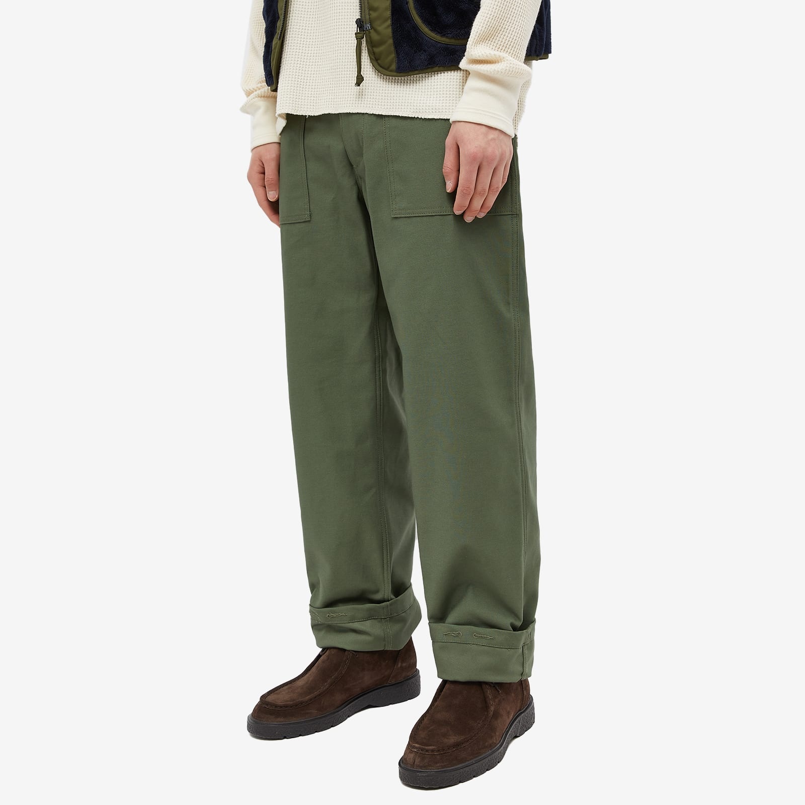 ENGINEERED GARMENTS フィッシャーマンパンツ　オリーブ ENGINEERED GARMENTS フィッシャーマンパンツ オリーブ
