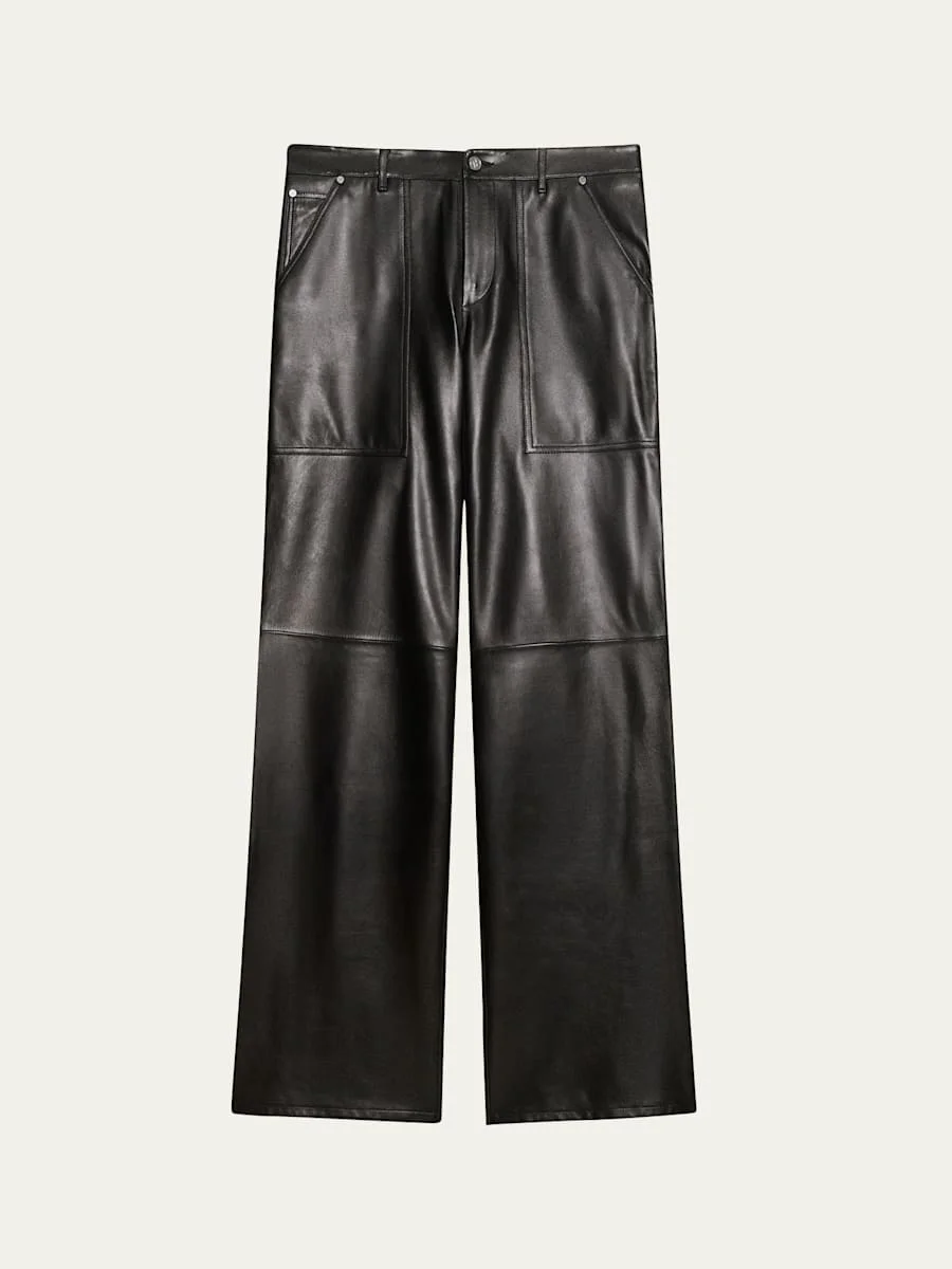 Men's Leather Utlity Pants - 1