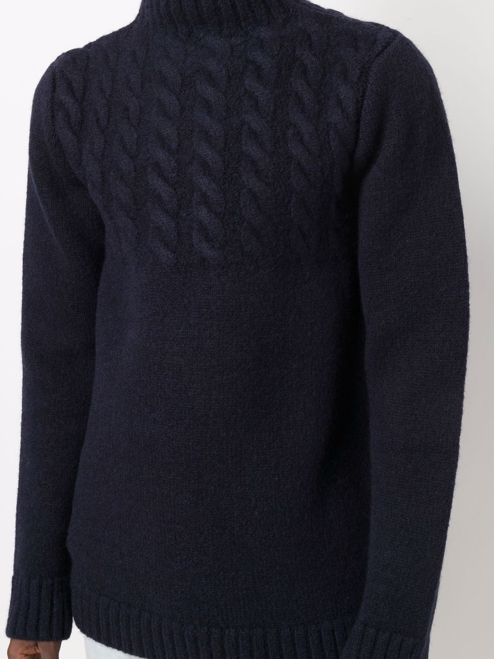 cable-knit wool jumper - 5