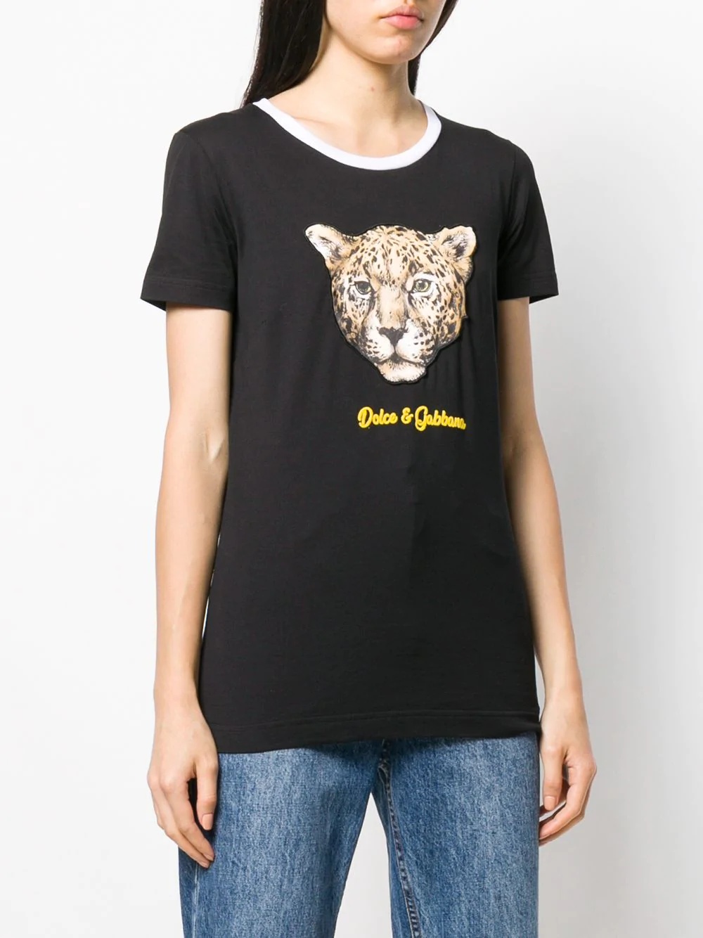 leopard print T-shirt - 3