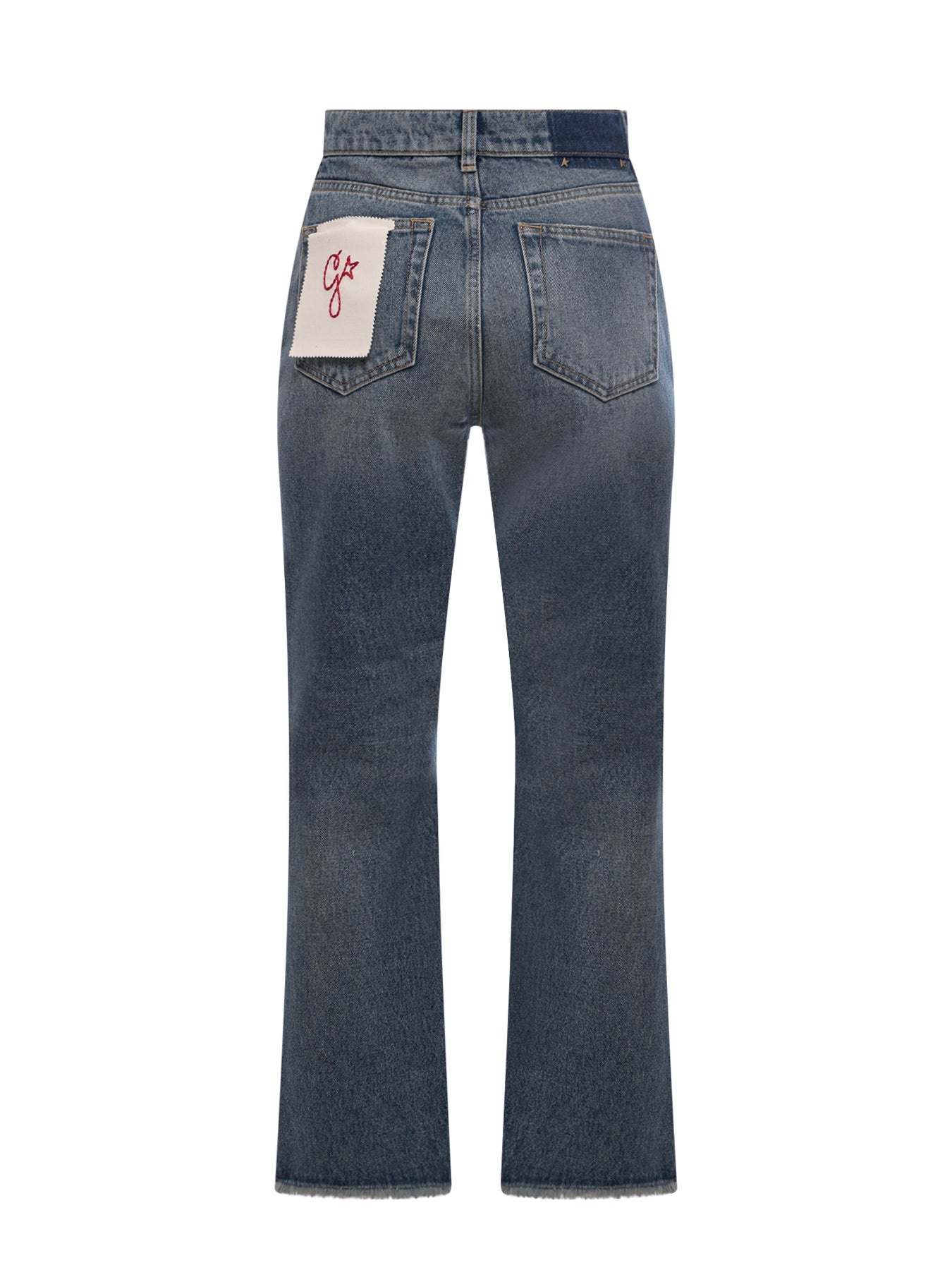 New Cropped Flare jeans with back logoed patch - 2