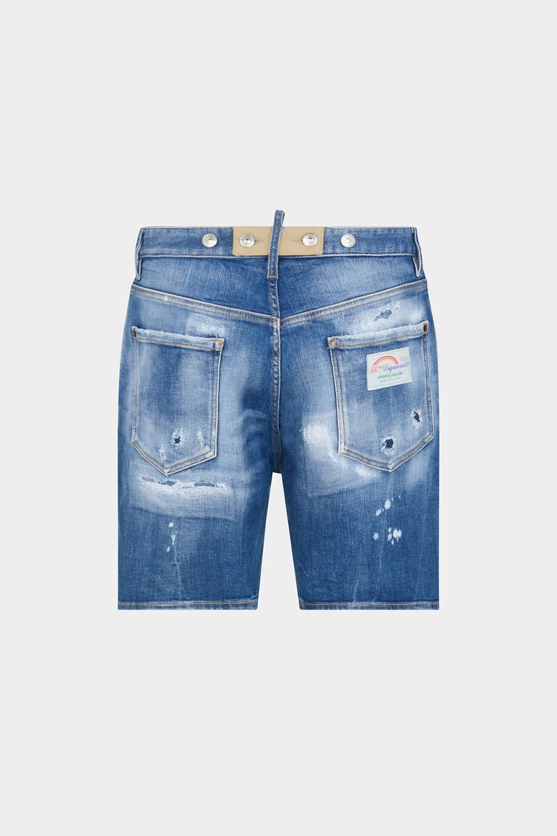 MEDIUM MENDED RIPS WASH MARINE SHORTS - 2