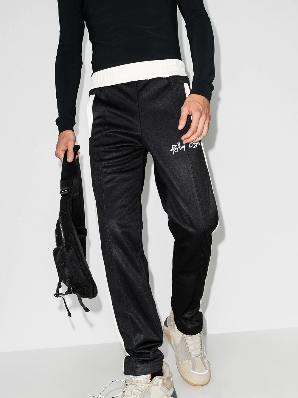 contrasting stripes track pants - 2