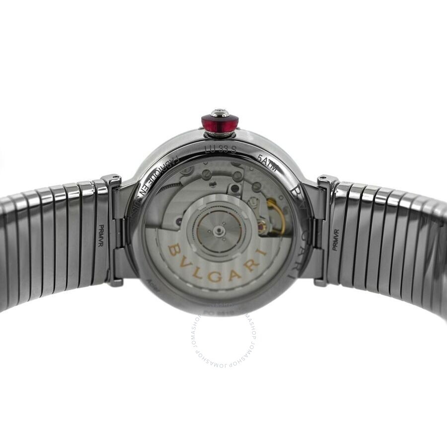 Pre-owned Bvlgari Lvcea Automatic Diamond Black Dial Ladies Watch 102953 - 4