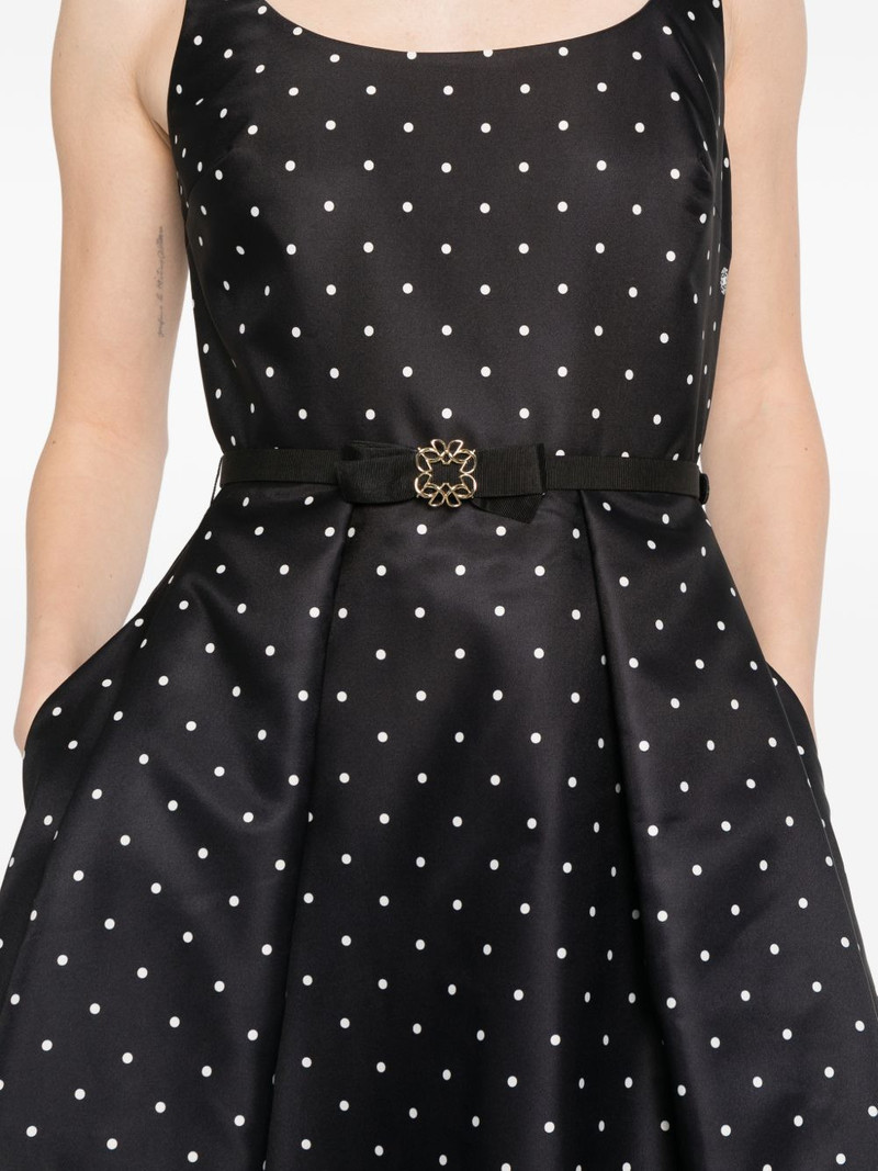 polka-dot belted midi dress 5