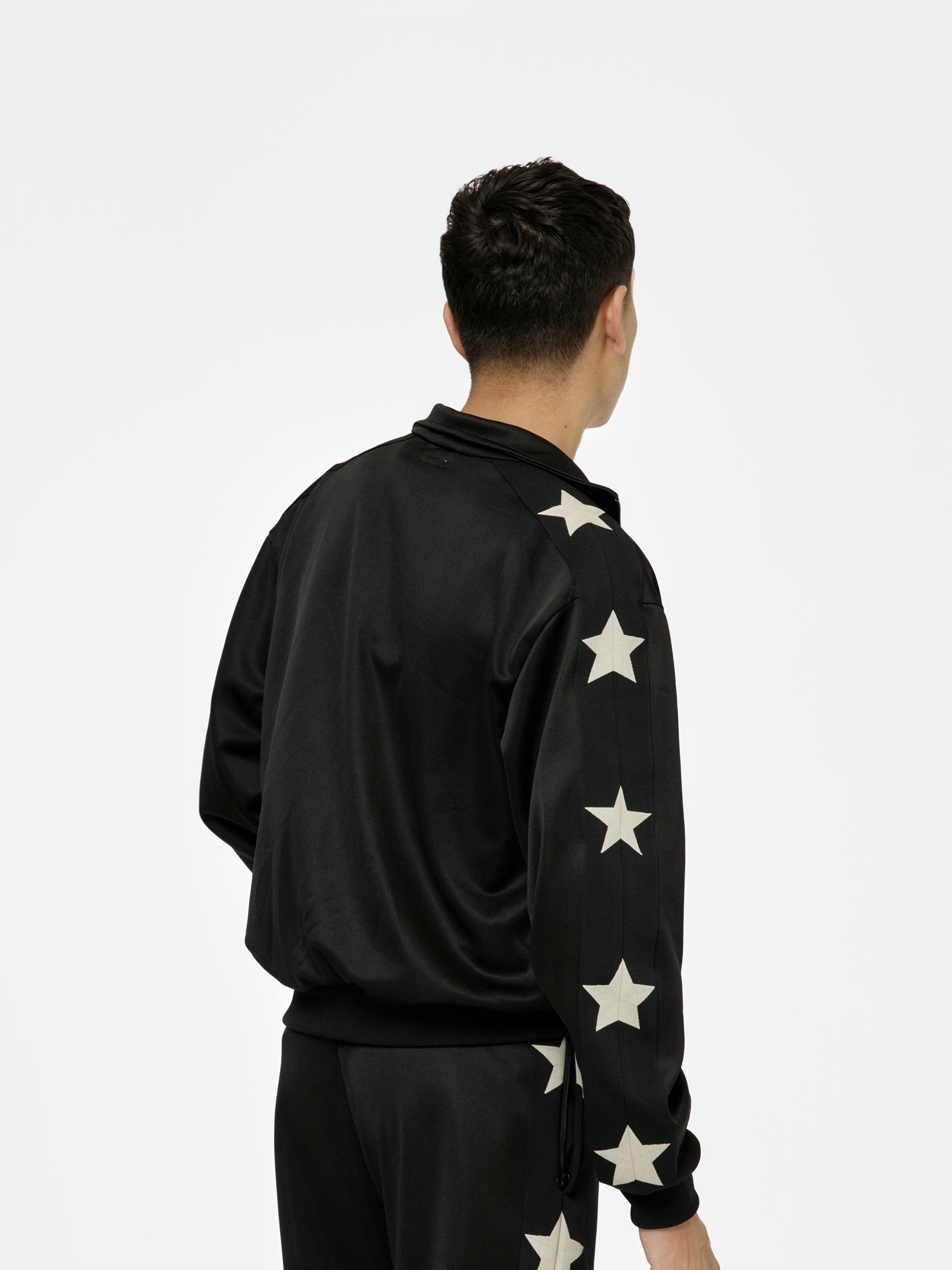 SMOOTH JERSEY STANDMAN&WOMAN TRACK JKT (BLACK) - 2