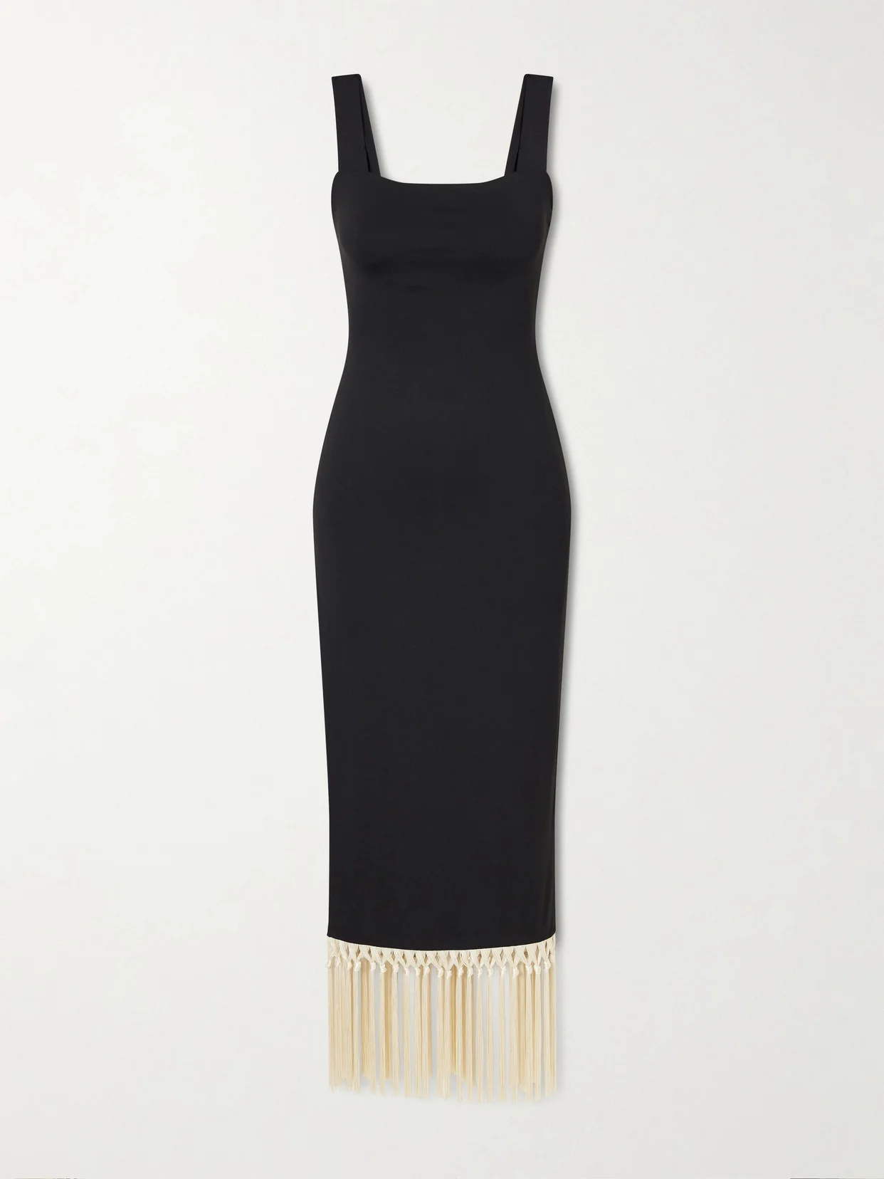Fringed Jersey Coverup - 1