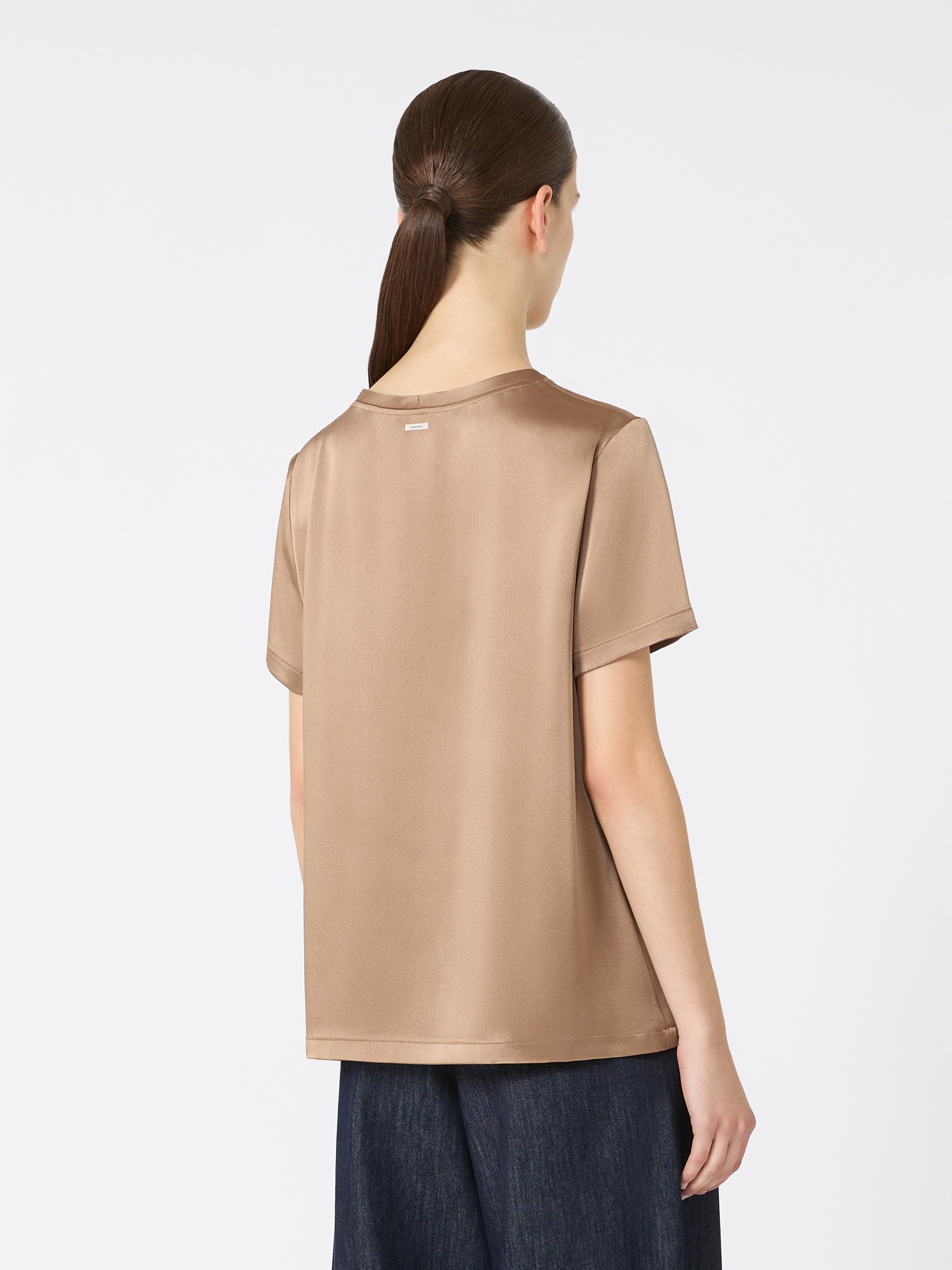 REBECCA Viscose satin T-shirt - 4