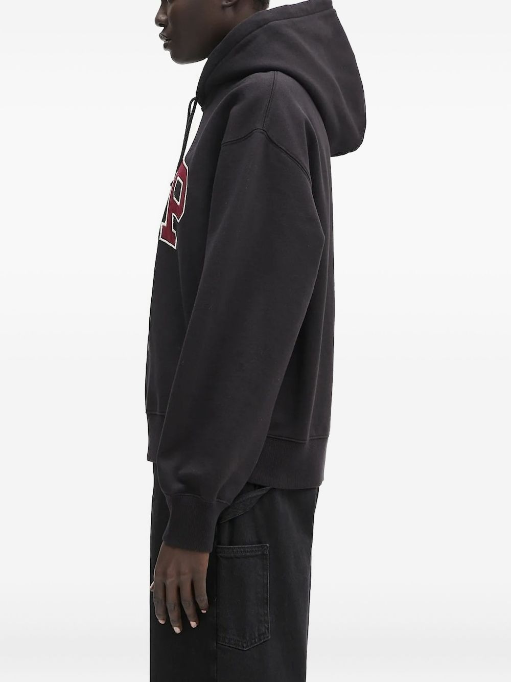 WIP logo-appliqué hoodie - 2