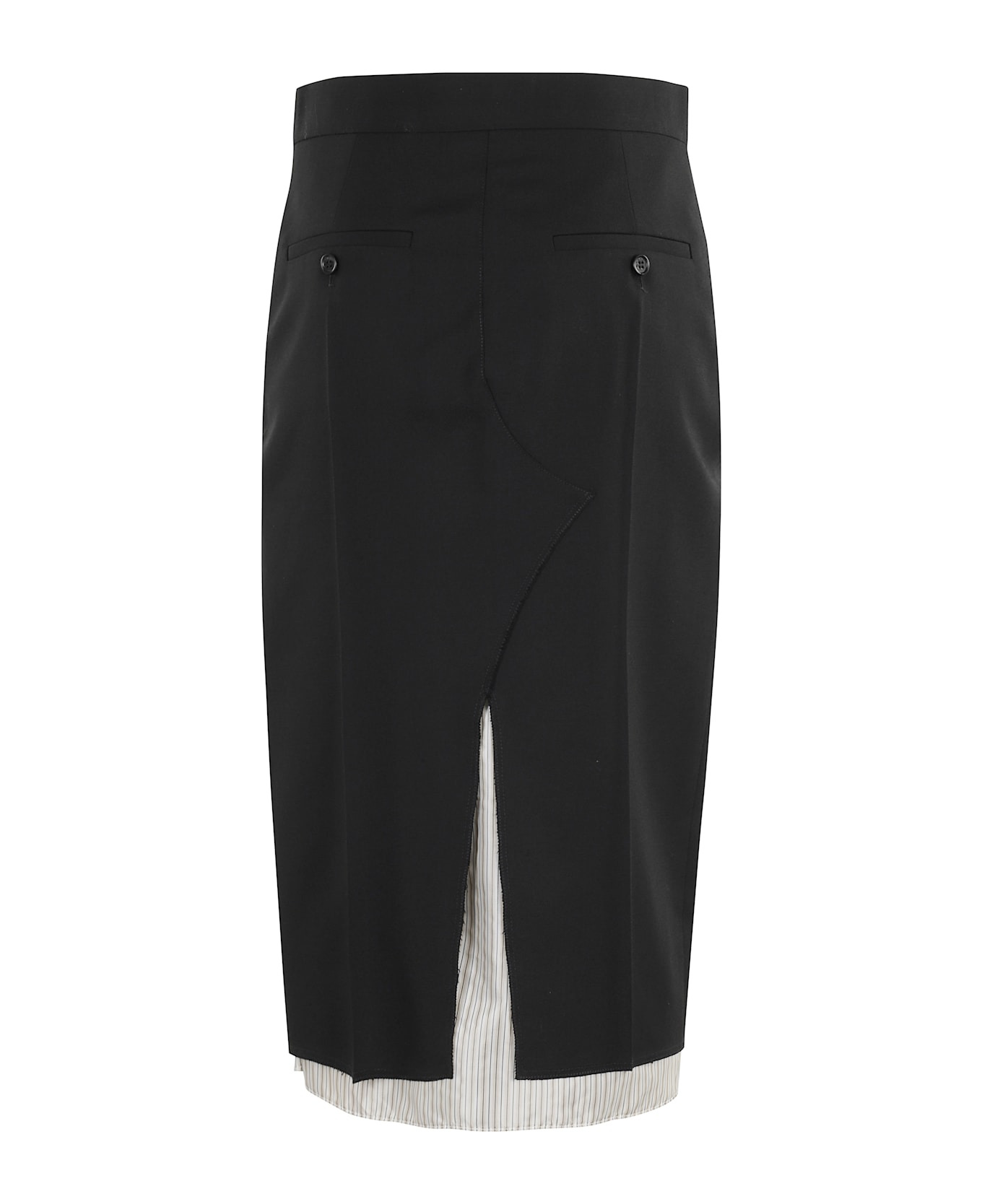 Exposed Lining Skirt - 2