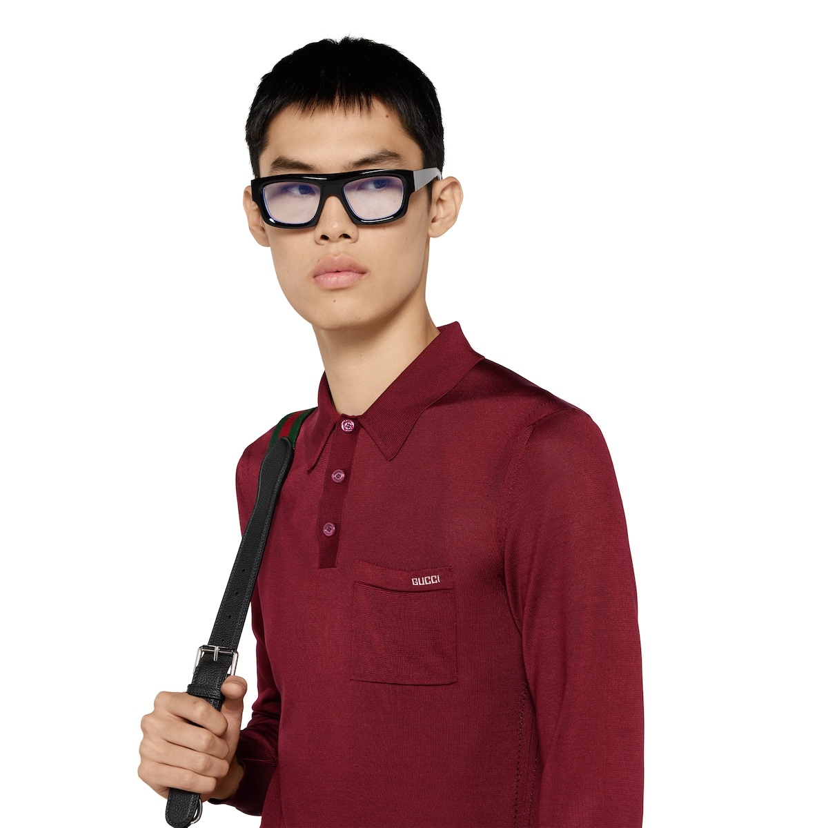 Fine silk polo top - 5