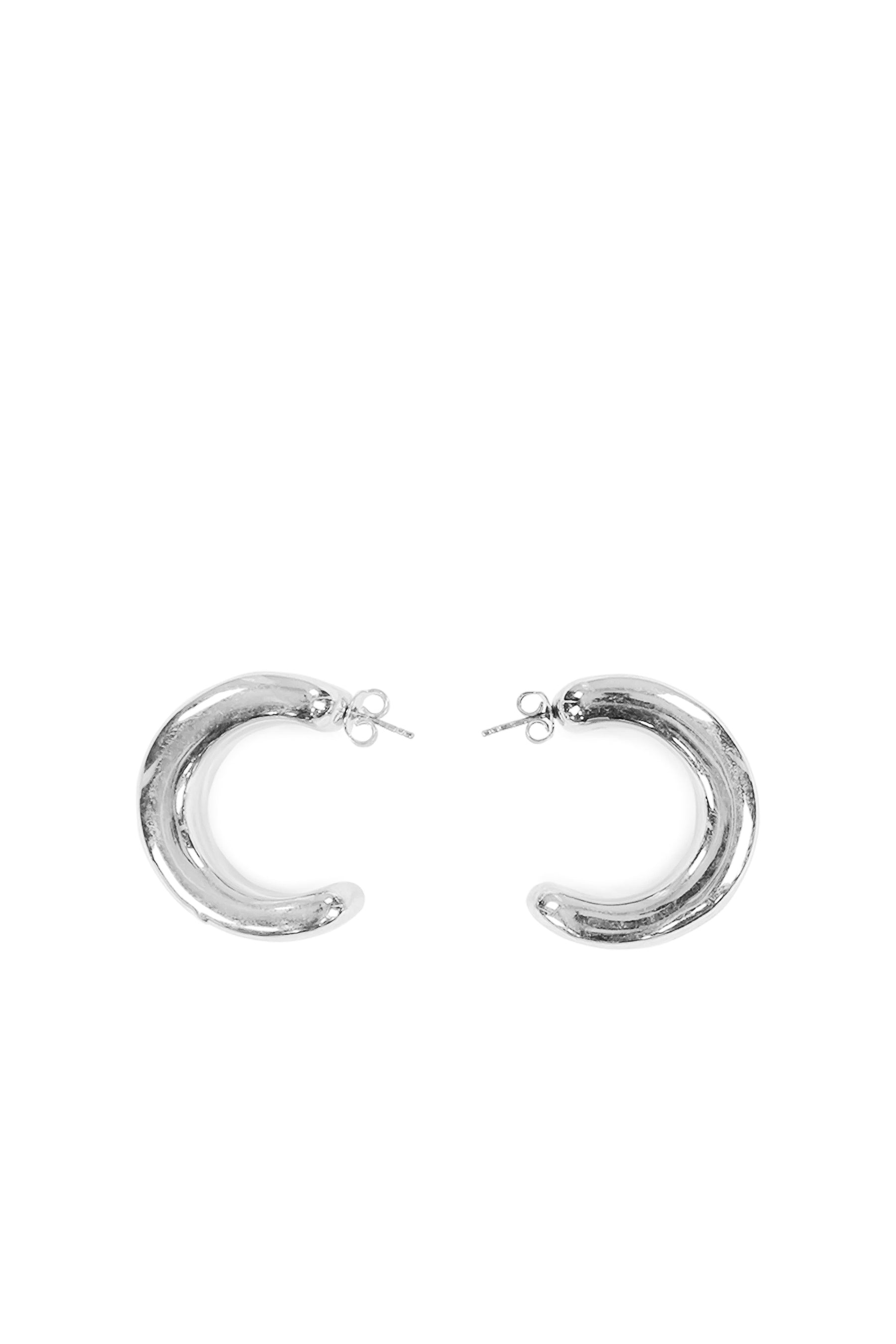 LOGO EARRINGS / SIL - 4
