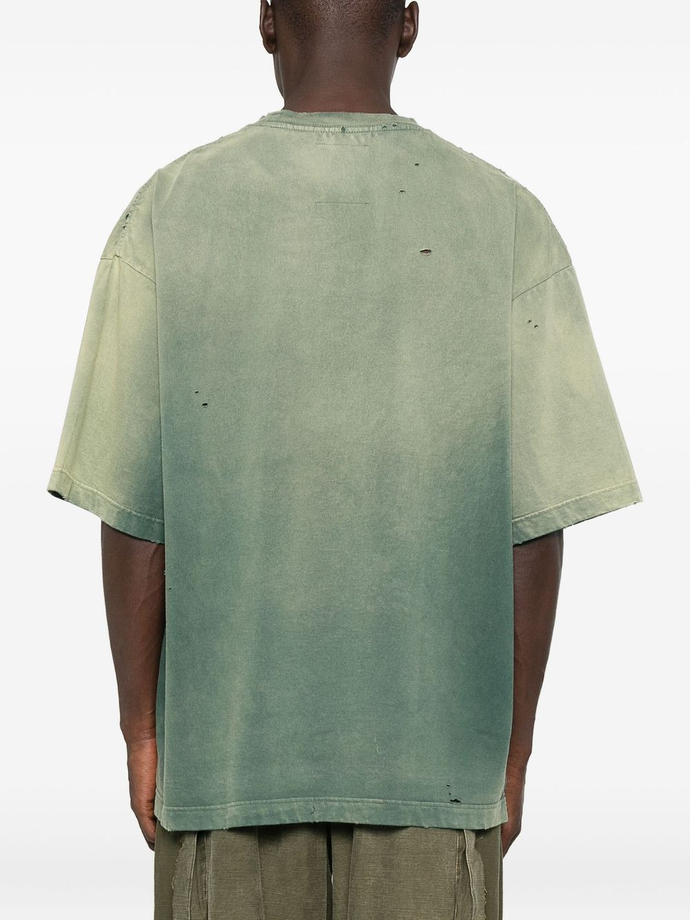 faded-effect cotton T-shirt - 3