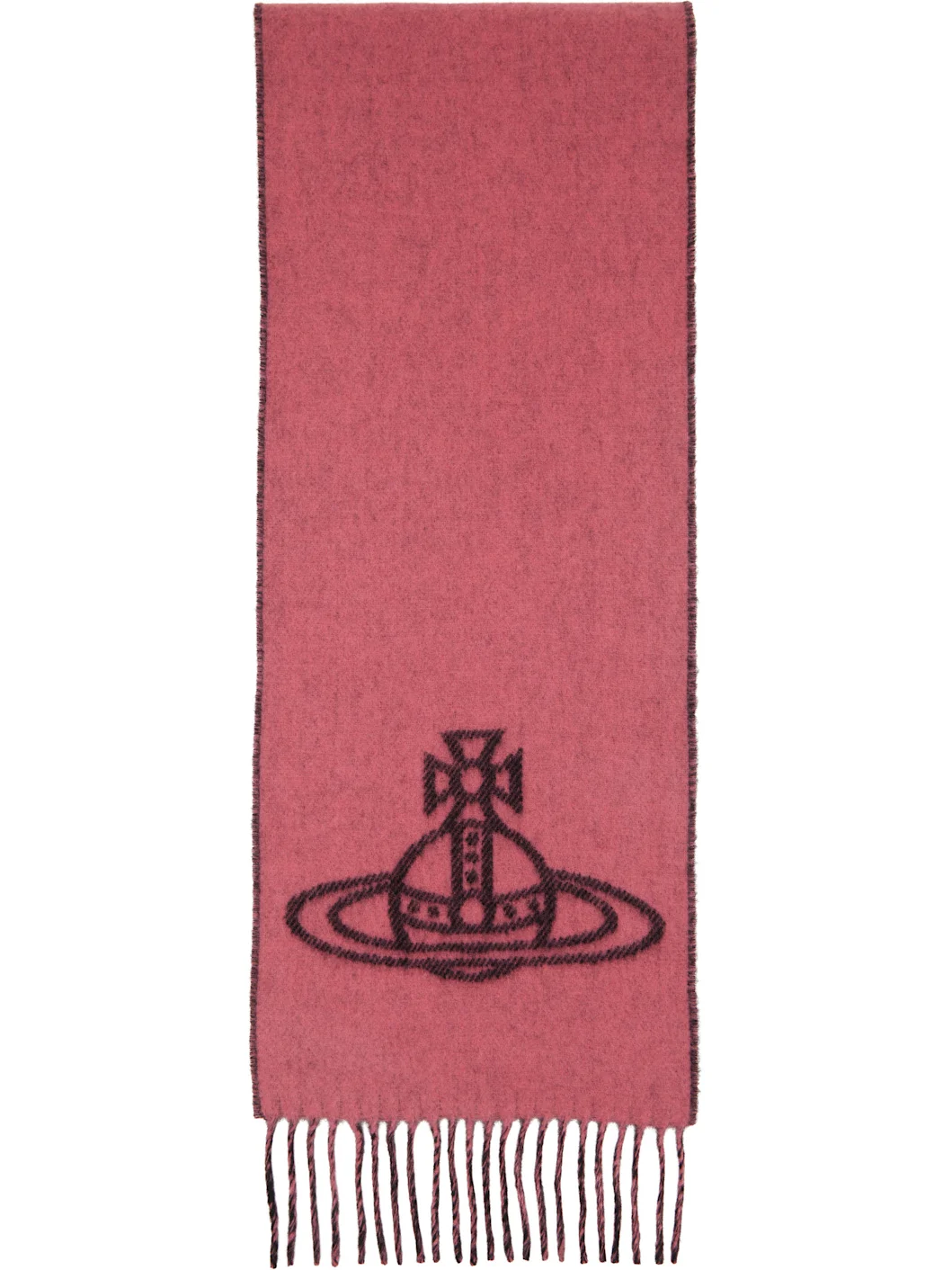 Black & Pink Double Face Scarf - 1