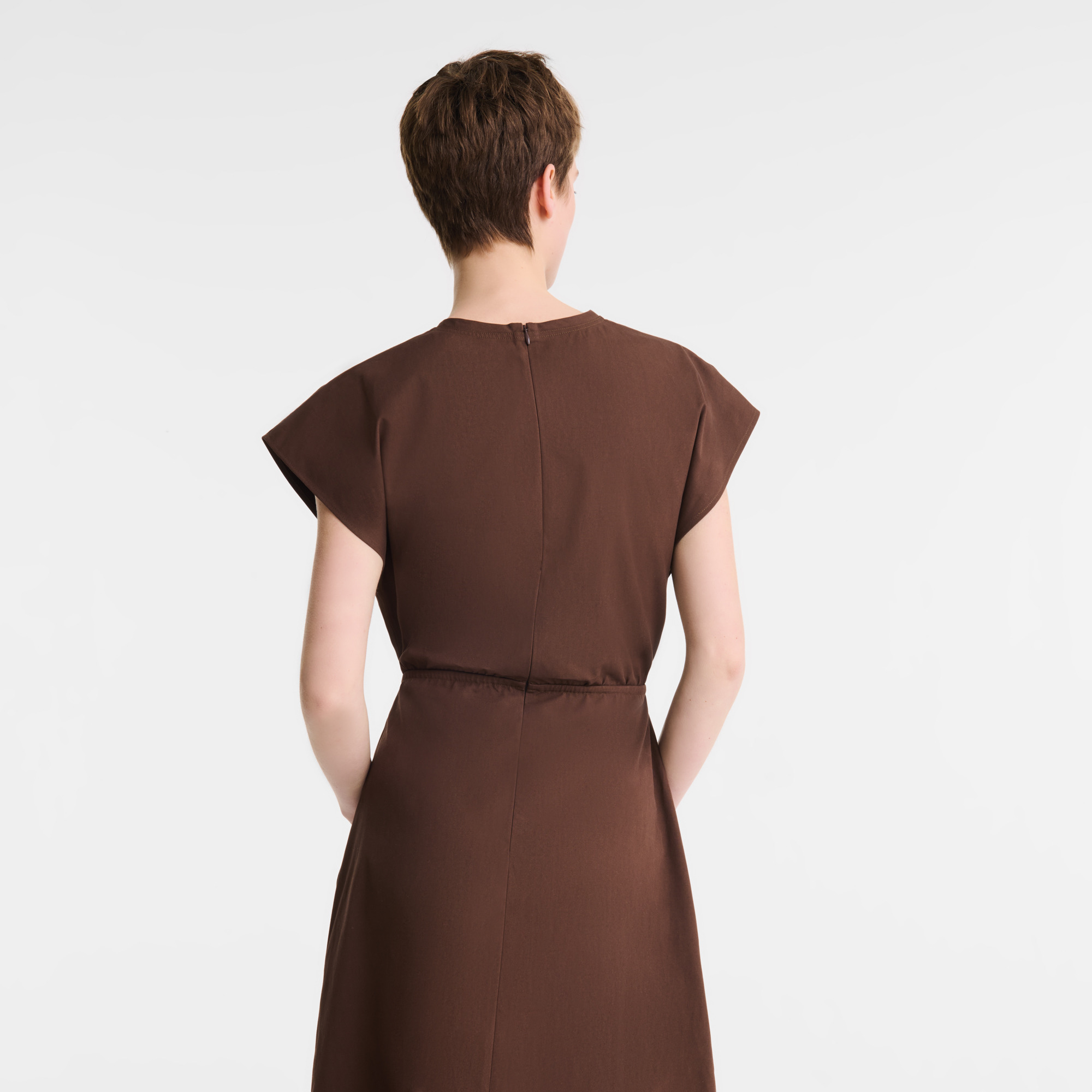 Dress Chocolate - Popelin - 5