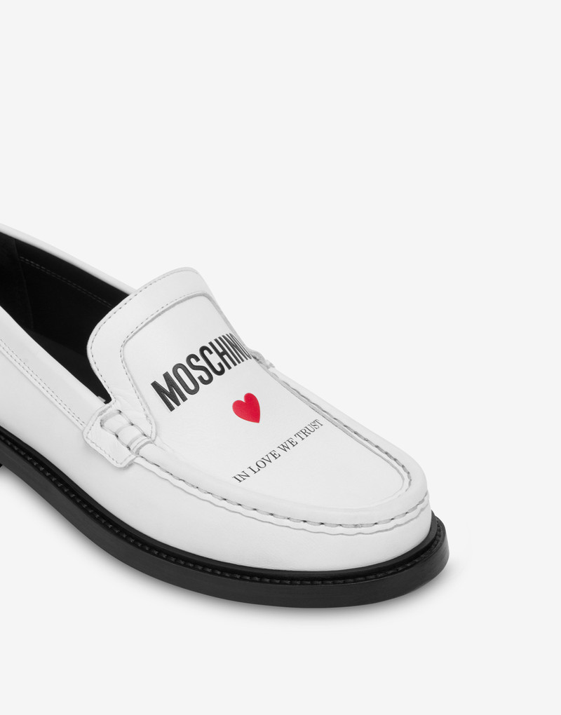 IN LOVE WE TRUST CALFSKIN LOAFERS 4