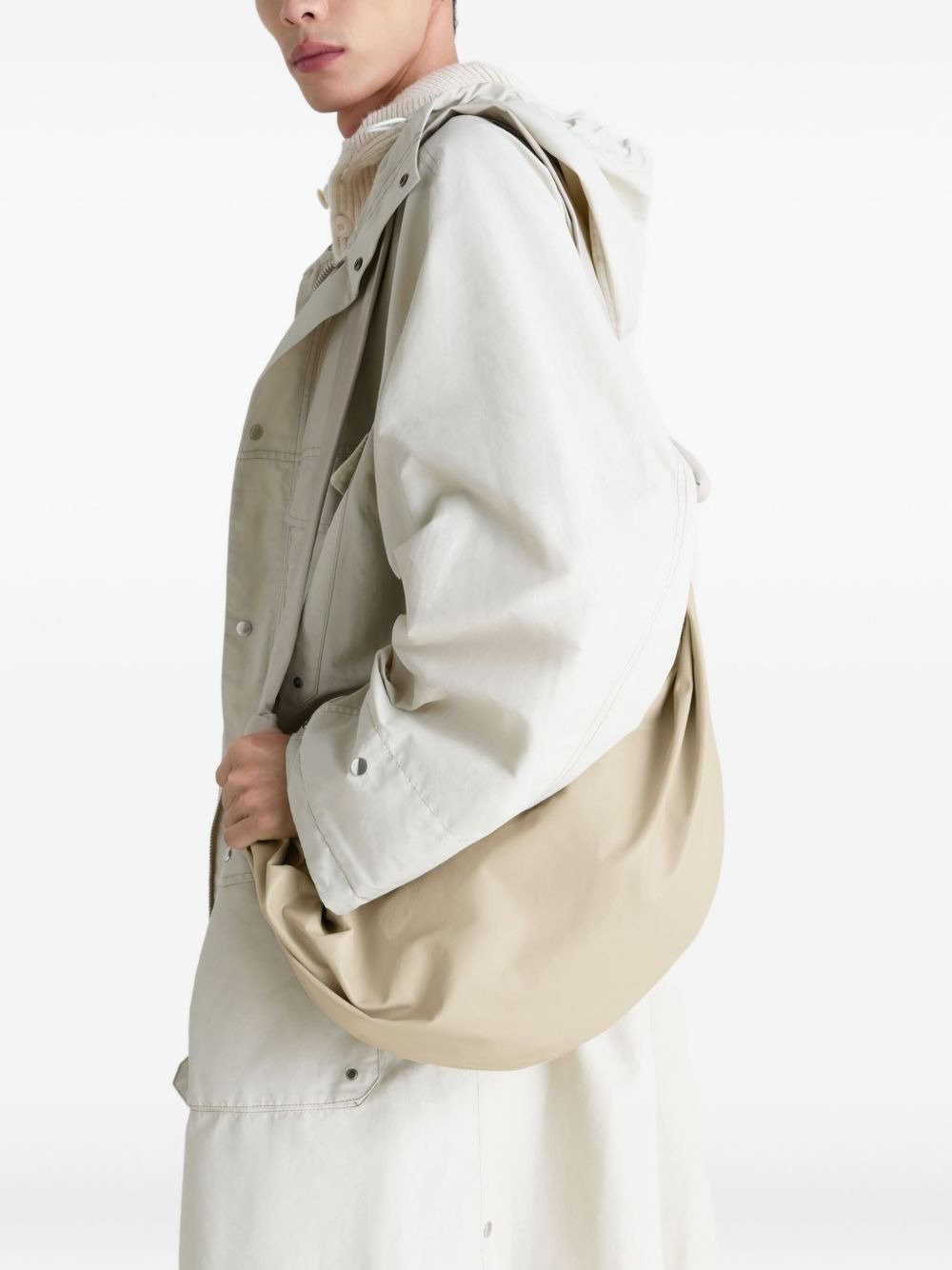 large Soft Croissant leather shoulder bag - 2