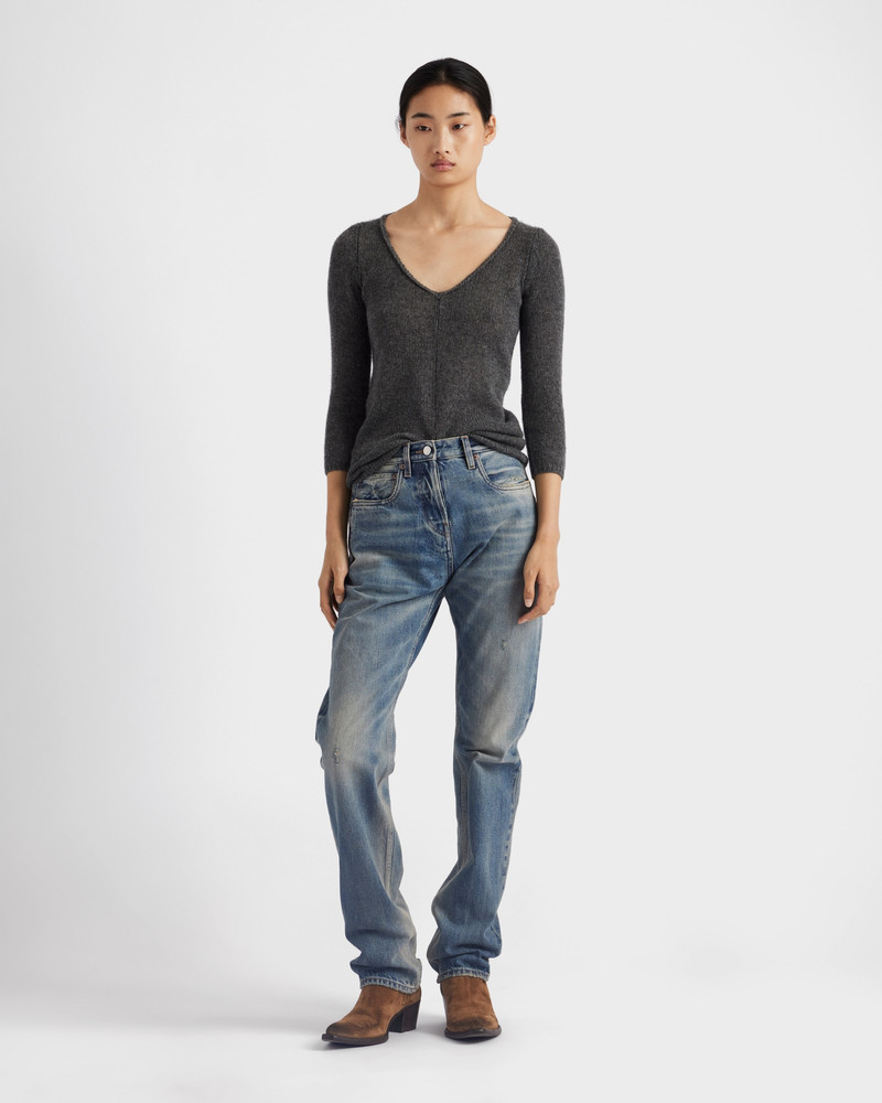 Prada V-neck cashmere sweater outlook
