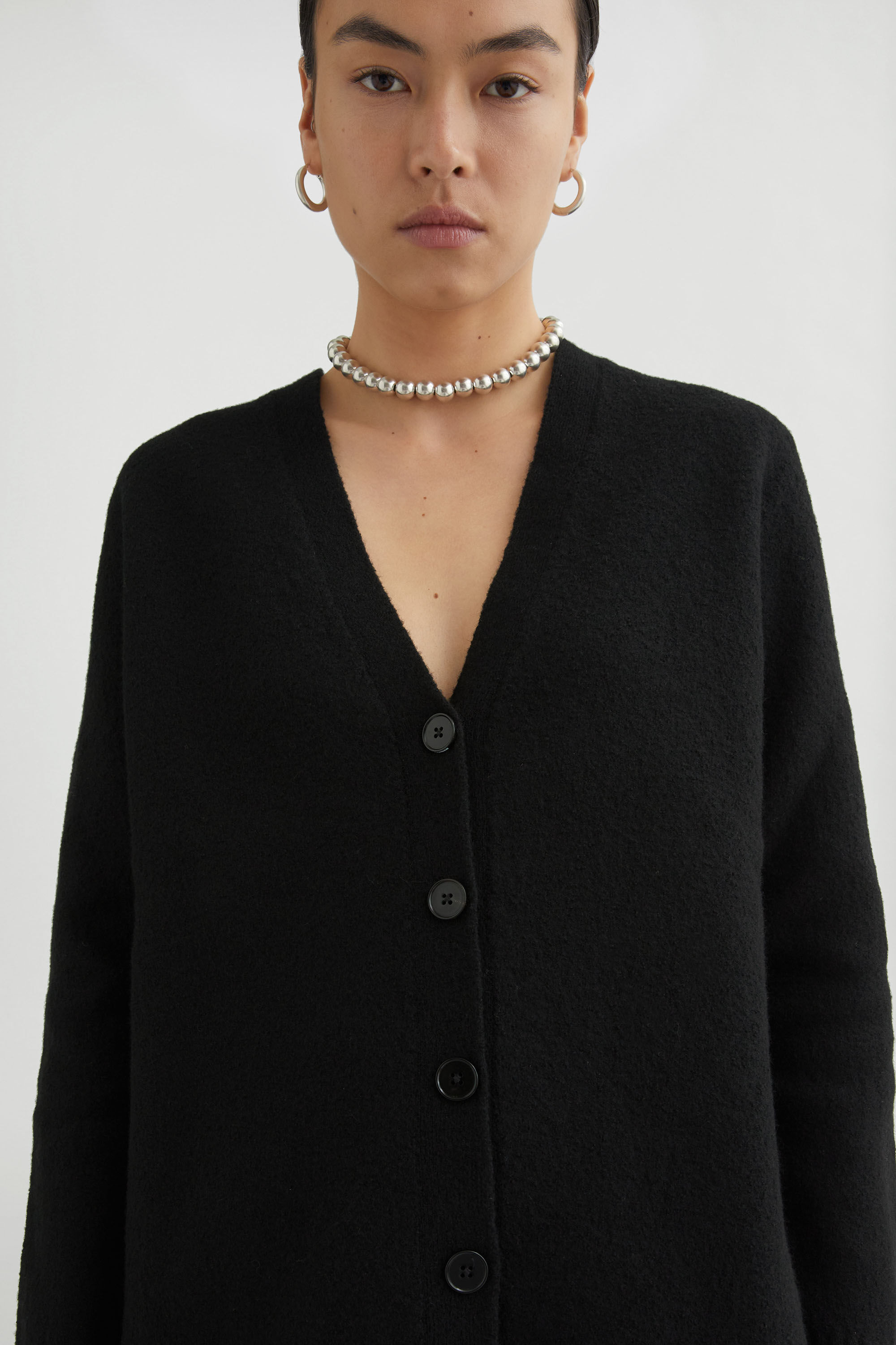 V-Neck Cardigan - 5