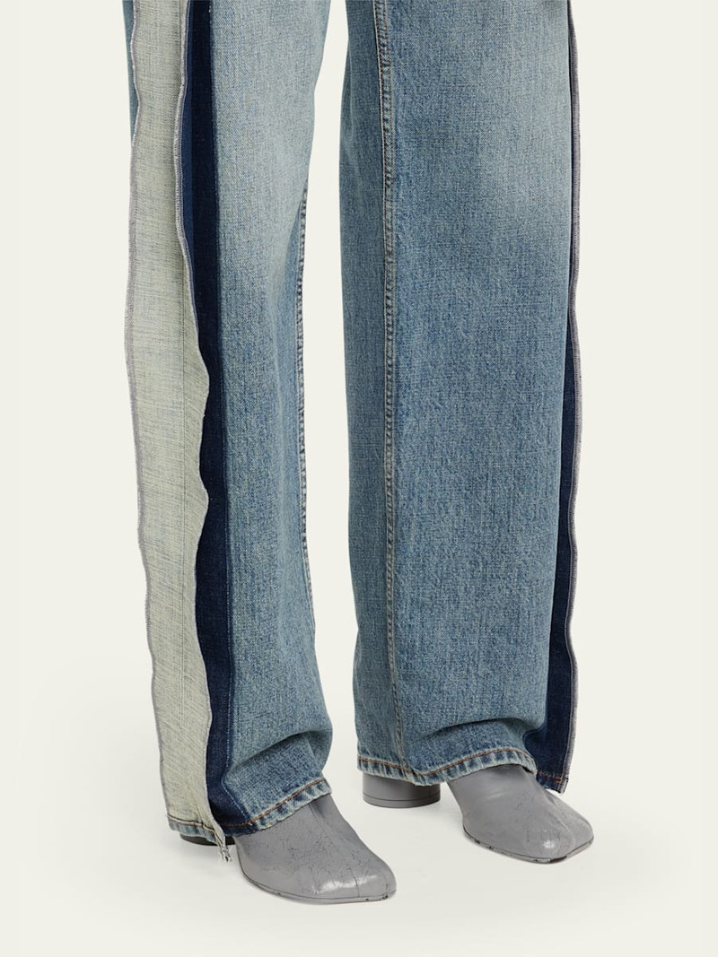 MM6 Maison Margiela Ombre Leather Anatomic Block-Heel Pumps outlook