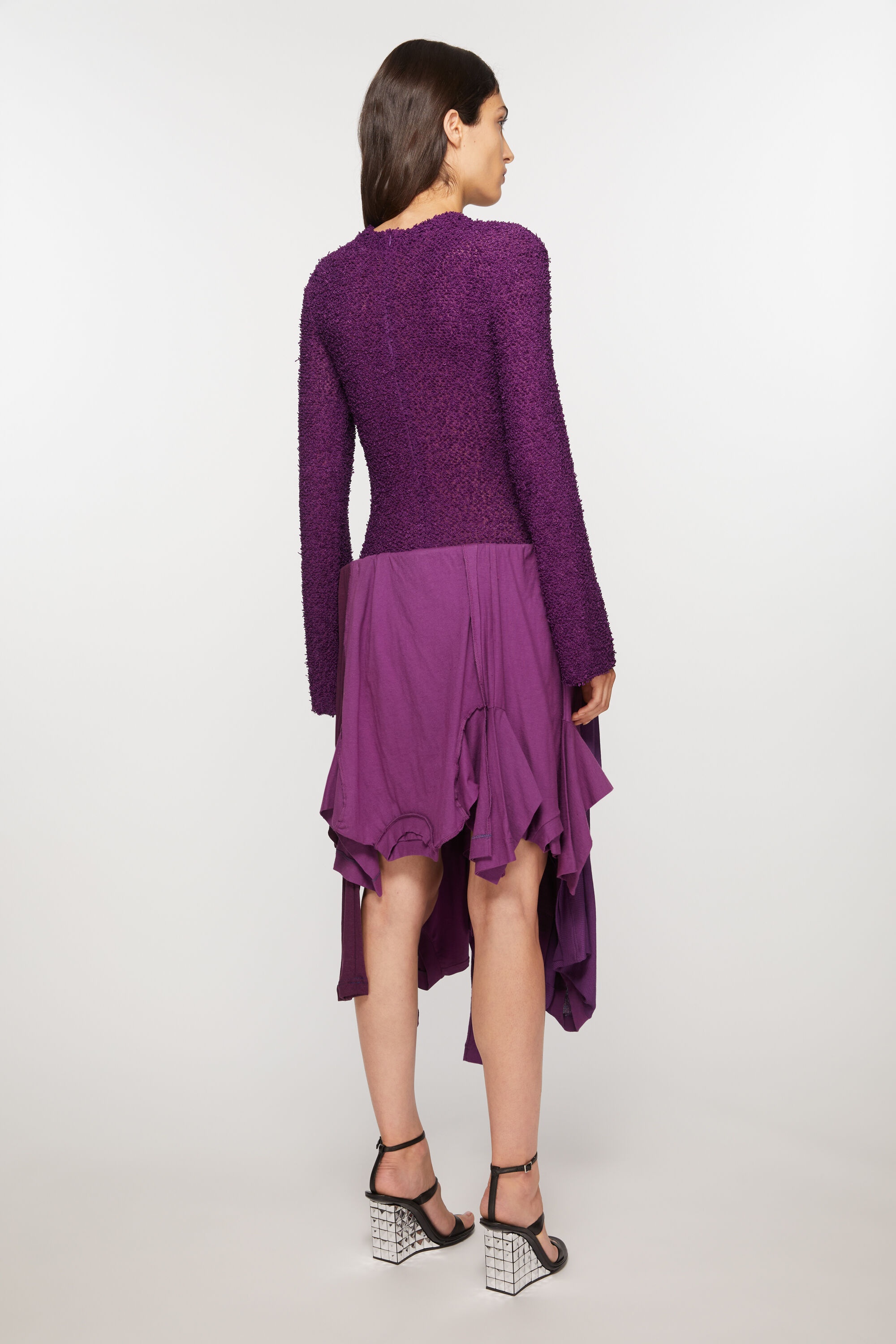 Layered dress - Bright purple - 4