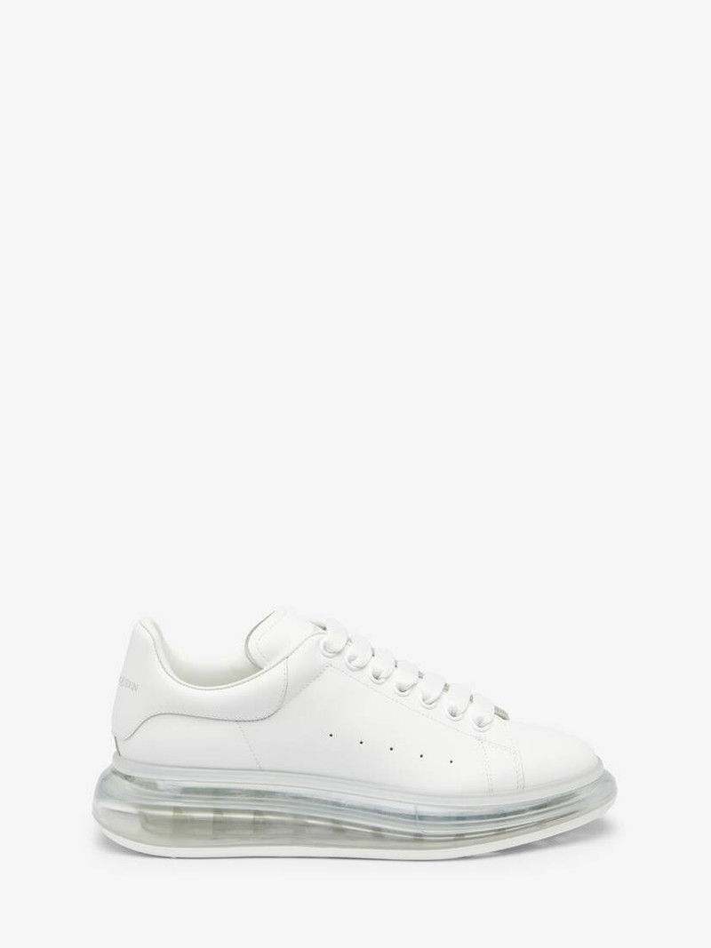Men's Oversized Transparent Sole Sneaker in White - 1