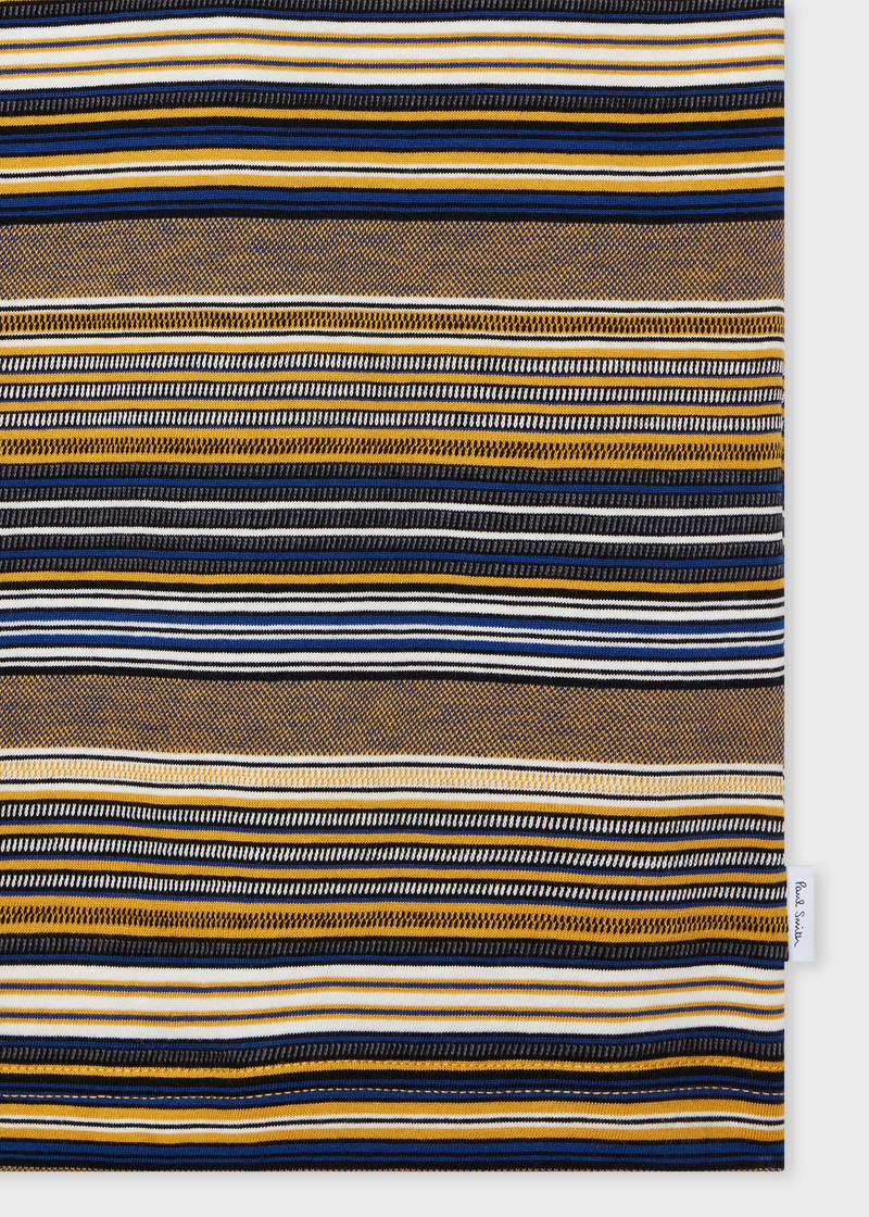 Paul Smith Yellow And Navy Stripe Cotton T-Shirt outlook