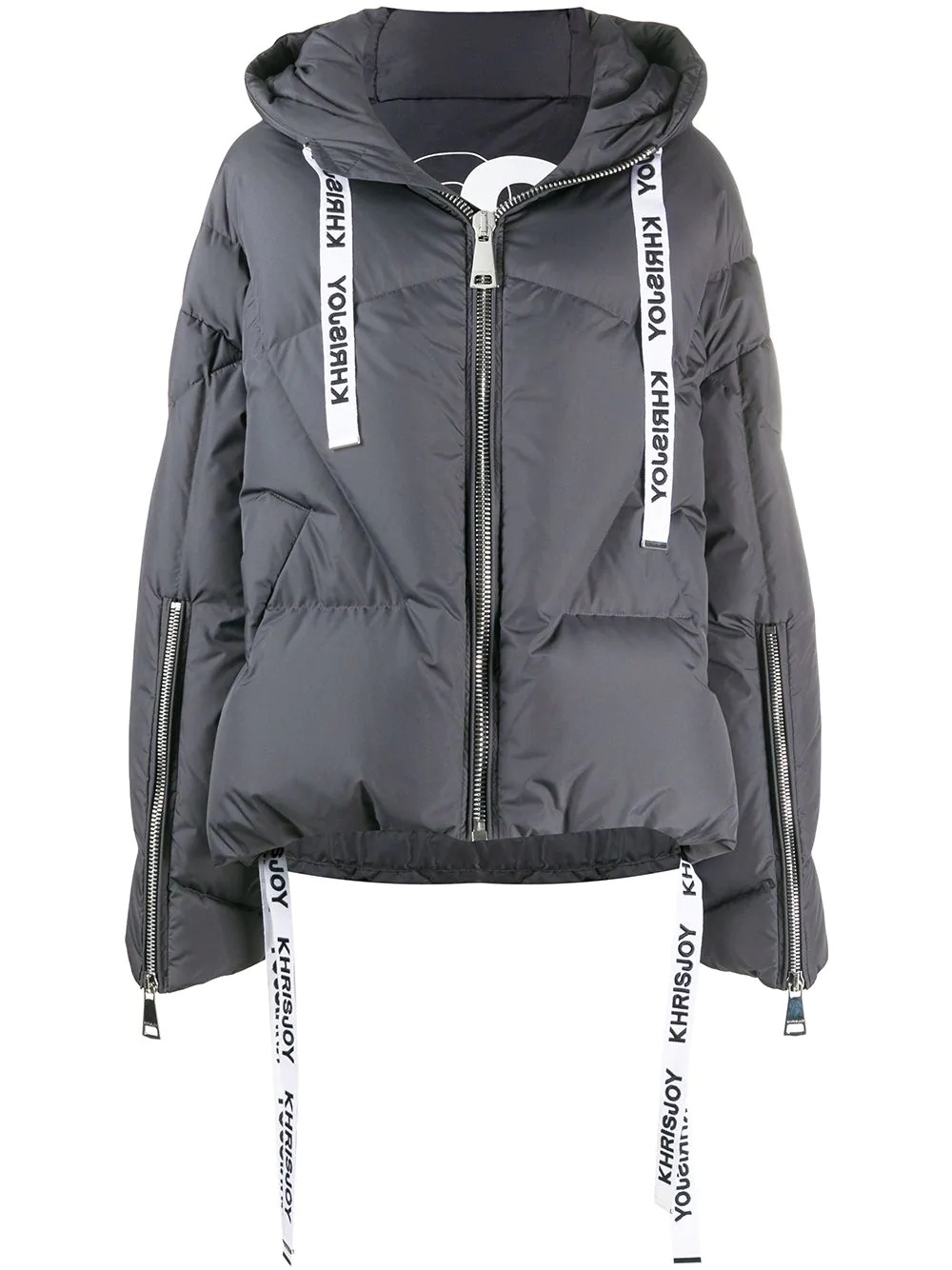 hooded puffer jacket - 1