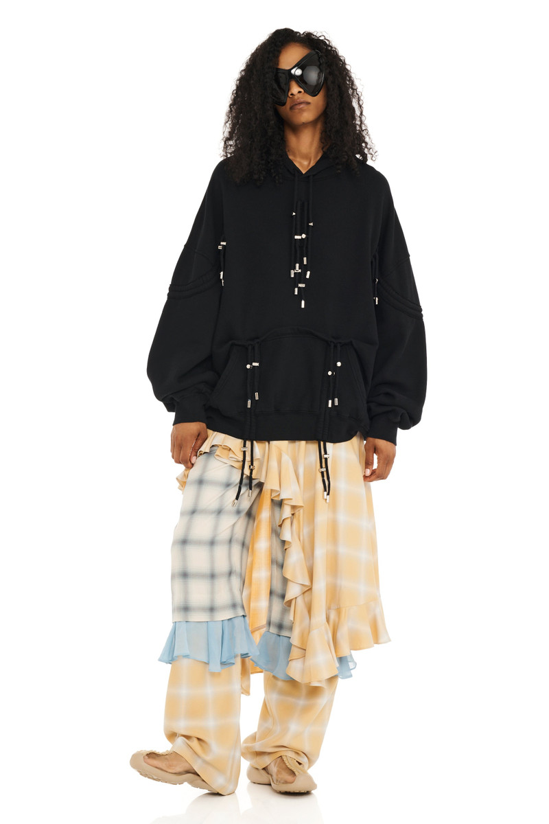 Collina Strada BLACK BURST HOODIE outlook