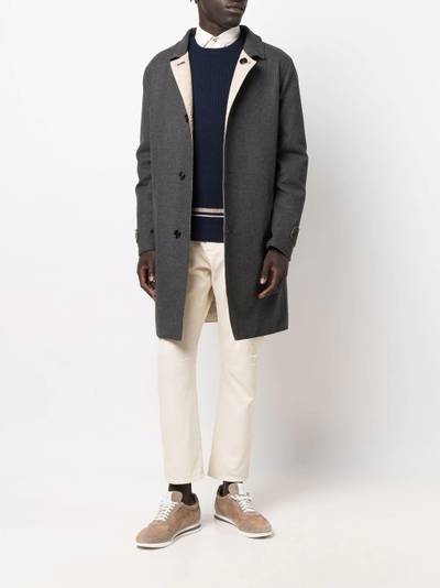 Brunello Cucinelli single-breasted tailored coat outlook