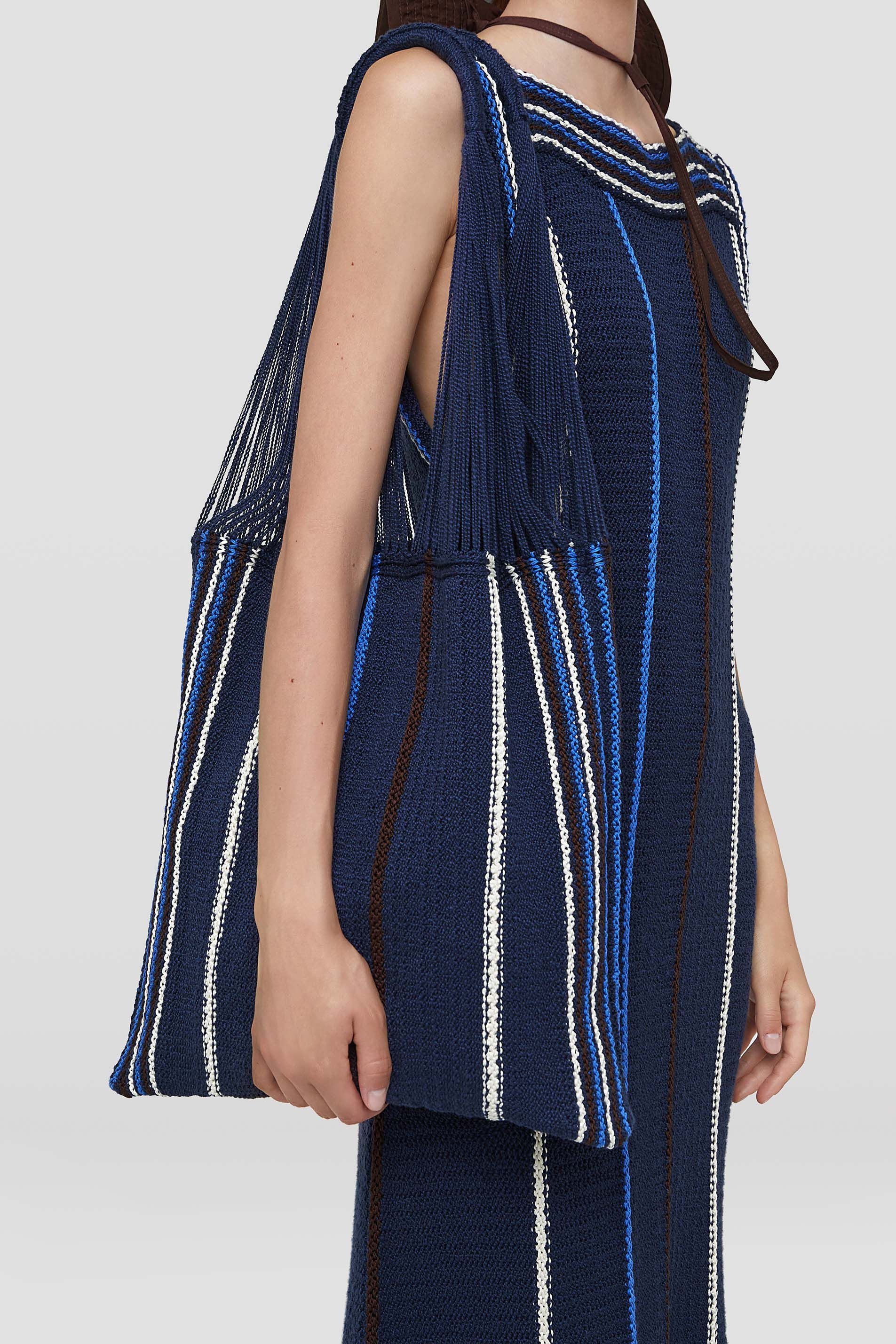 Striped Knit Bag - 5