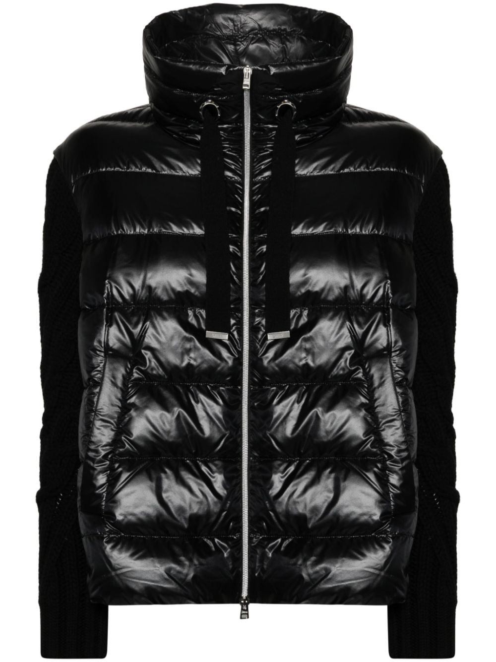 panelled puffer jacket - 1