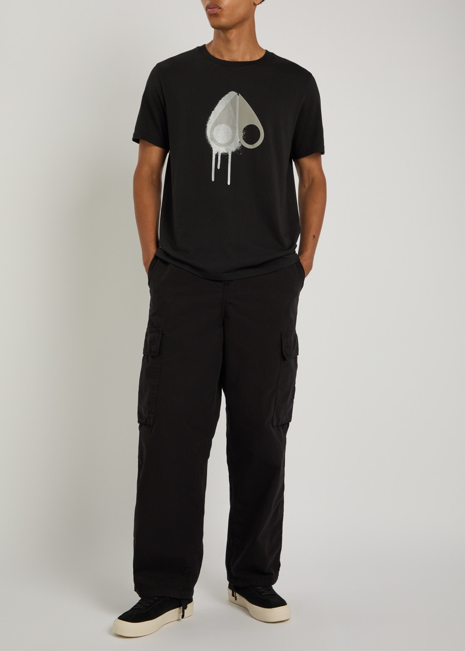 Moose Knuckles Augustine Drip Printed Cotton T-shirt - 4