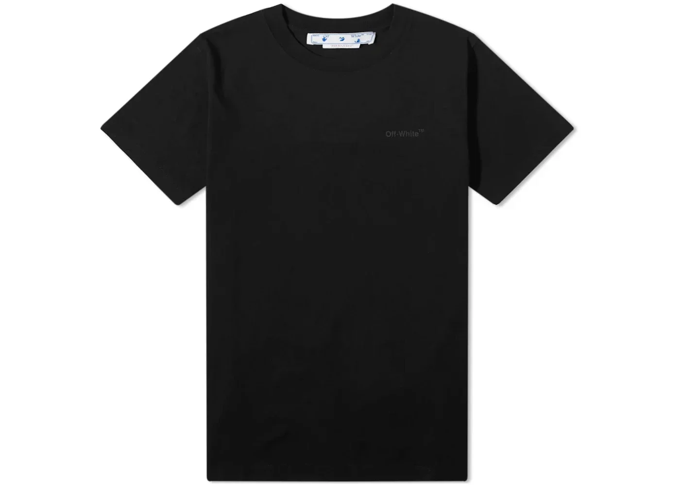 OFF-WHITE Diagonal Tab Slim T-Shirt Black - 1