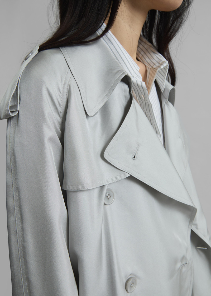 Veyron Silk Trench - Grey 5