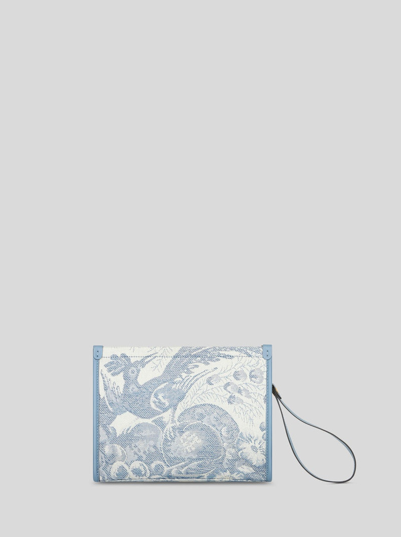 MEDIUM DENIM JACQUARD POUCH 3