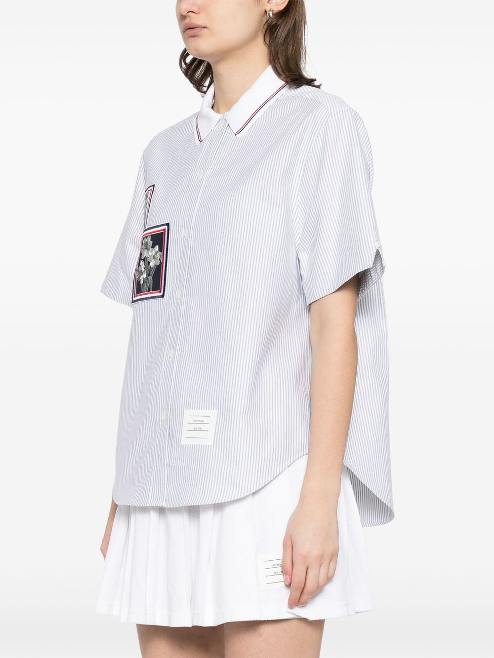 appliqué detailing shirt - 3