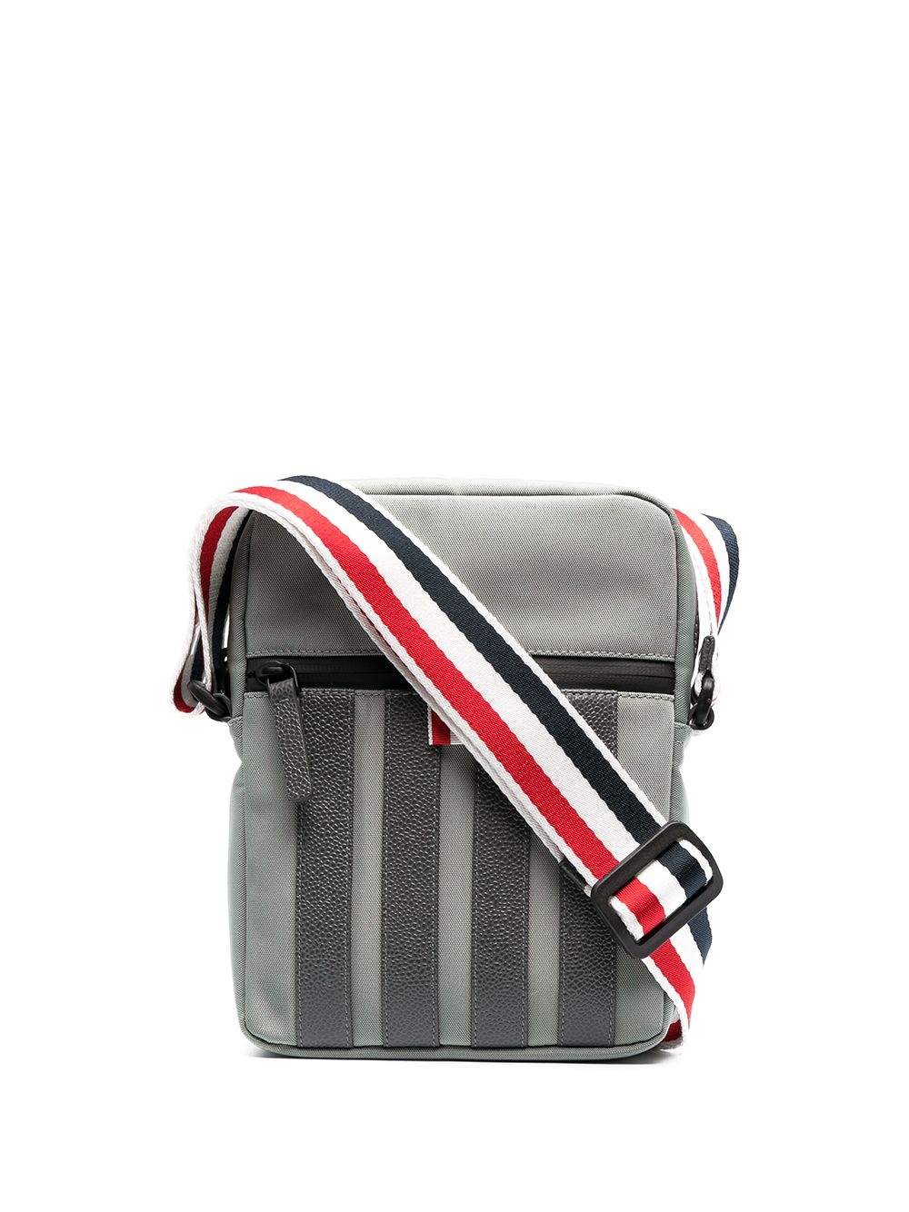 4-Bar stripe canvas messenger bag - 1