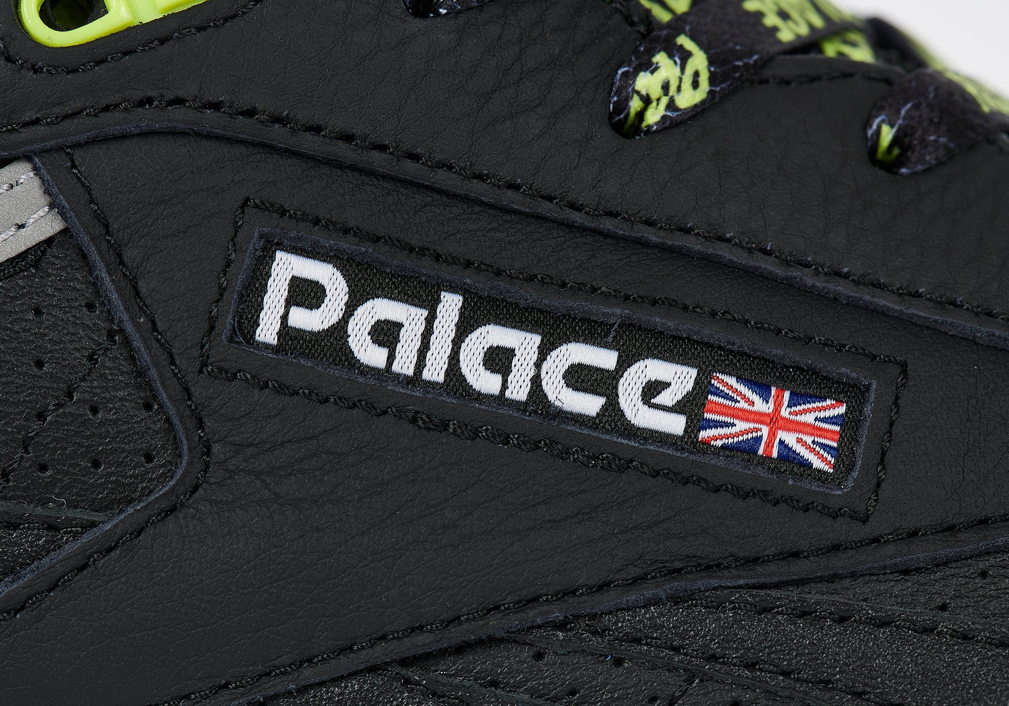 PALACE REEBOK CLUB C MID II REVENGE CORE BLACK / ACID YELLOW / FOOTWEAR WHITE - 7