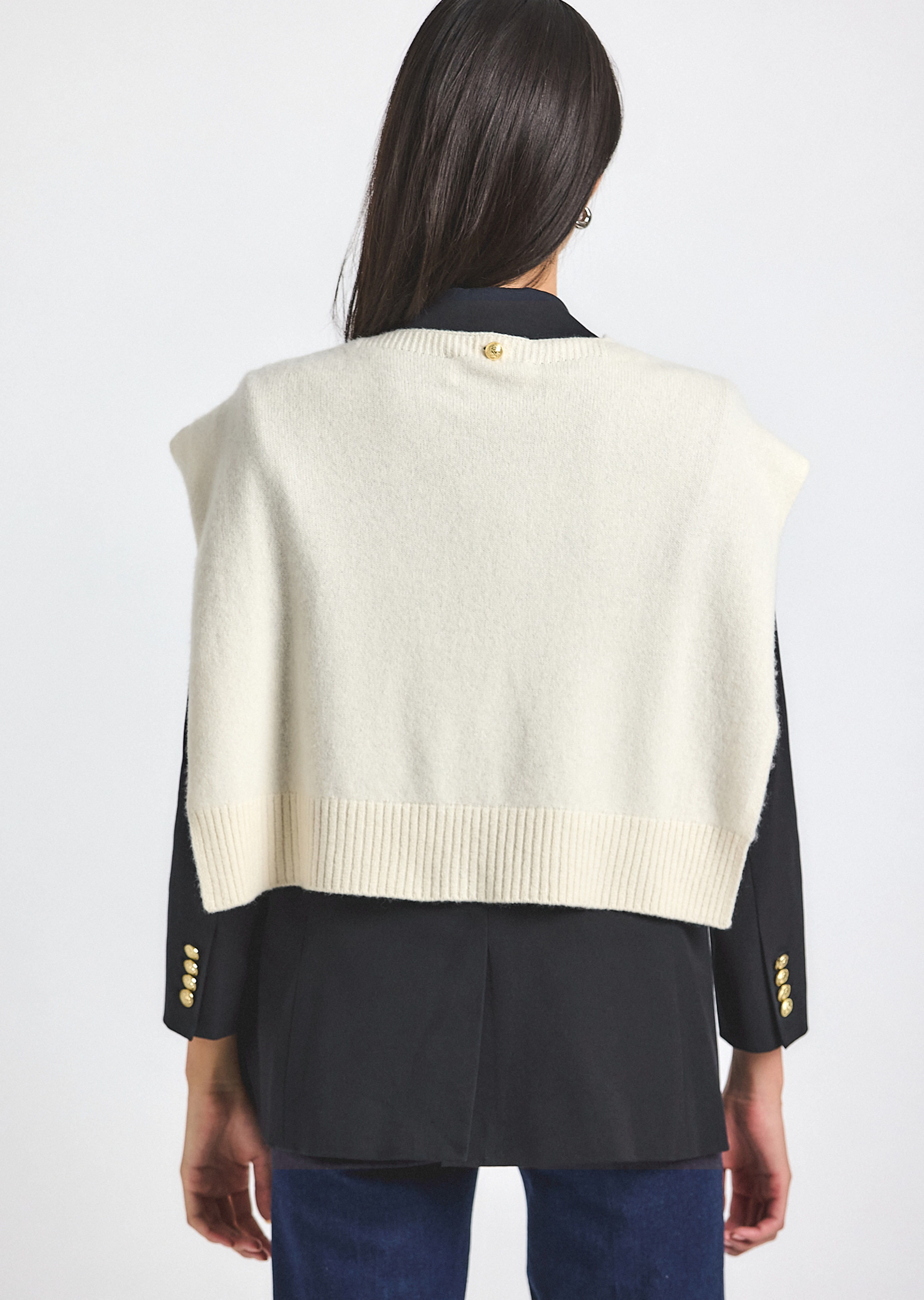 WALTER DOUBLE BREASTED JACKET WITH SHRUG - 4