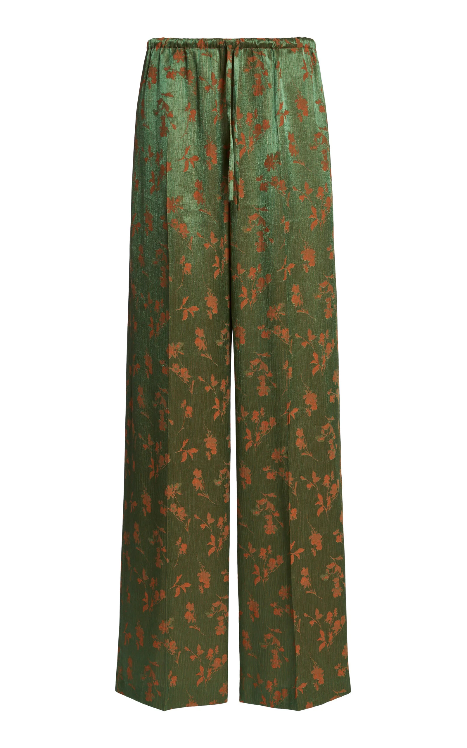 Puvis Floral Jacquard Wide-Leg Pants - 1